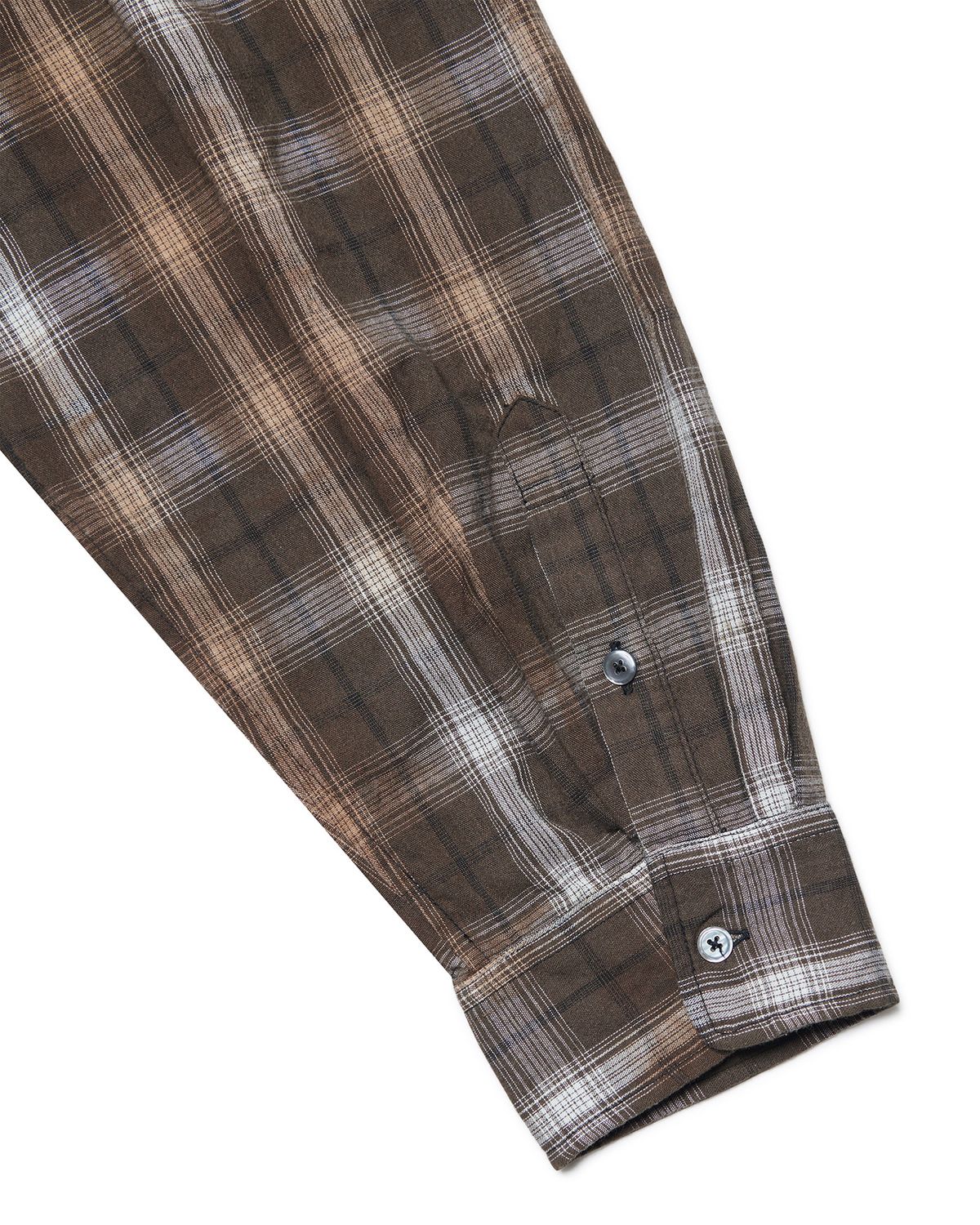 노매뉴얼(NOMANUAL) O.D CHECK SHIRT - BROWN
