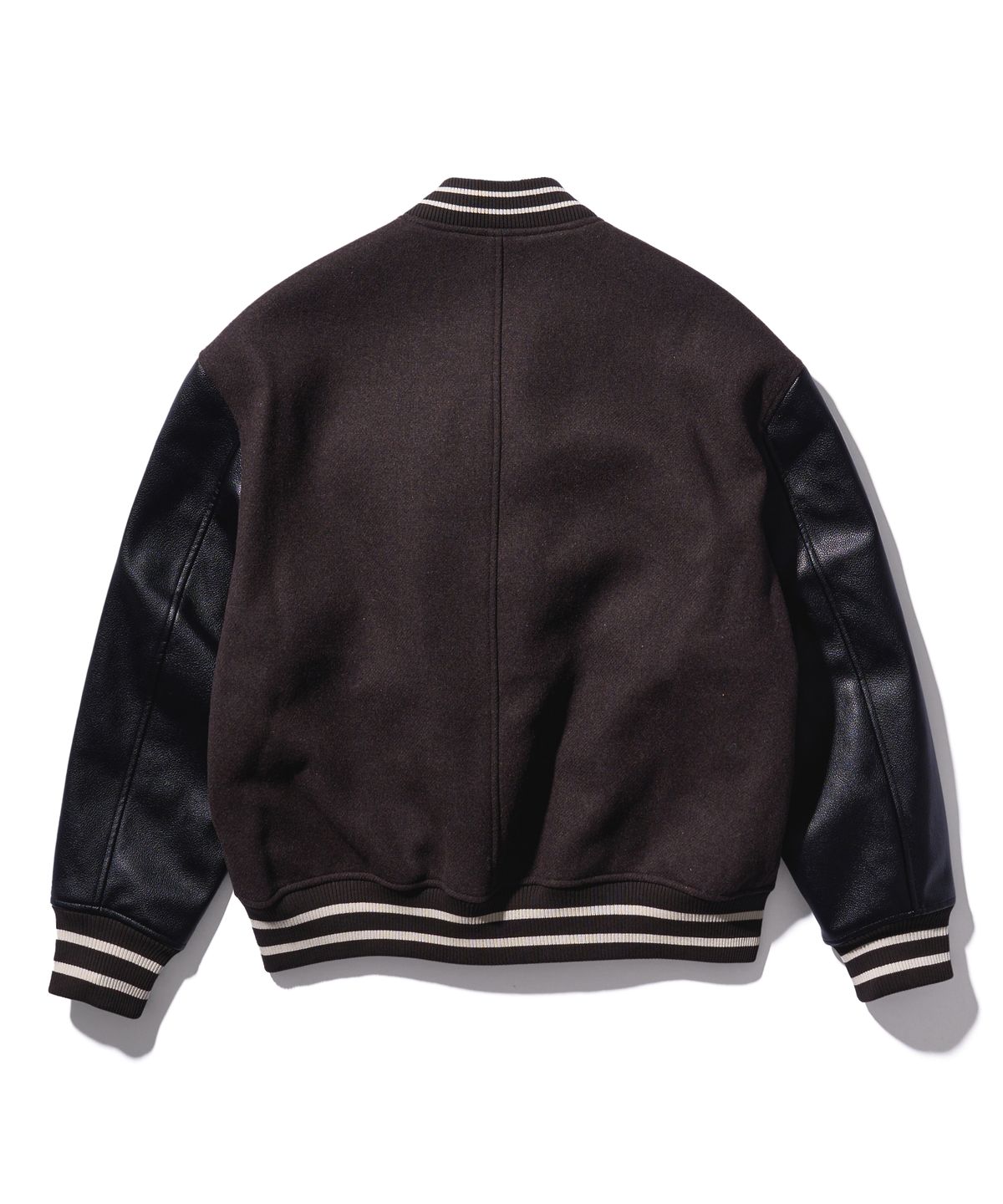 에이카화이트(AECA) DOUBLE A WOOL VARSITY JACKET-BROWN