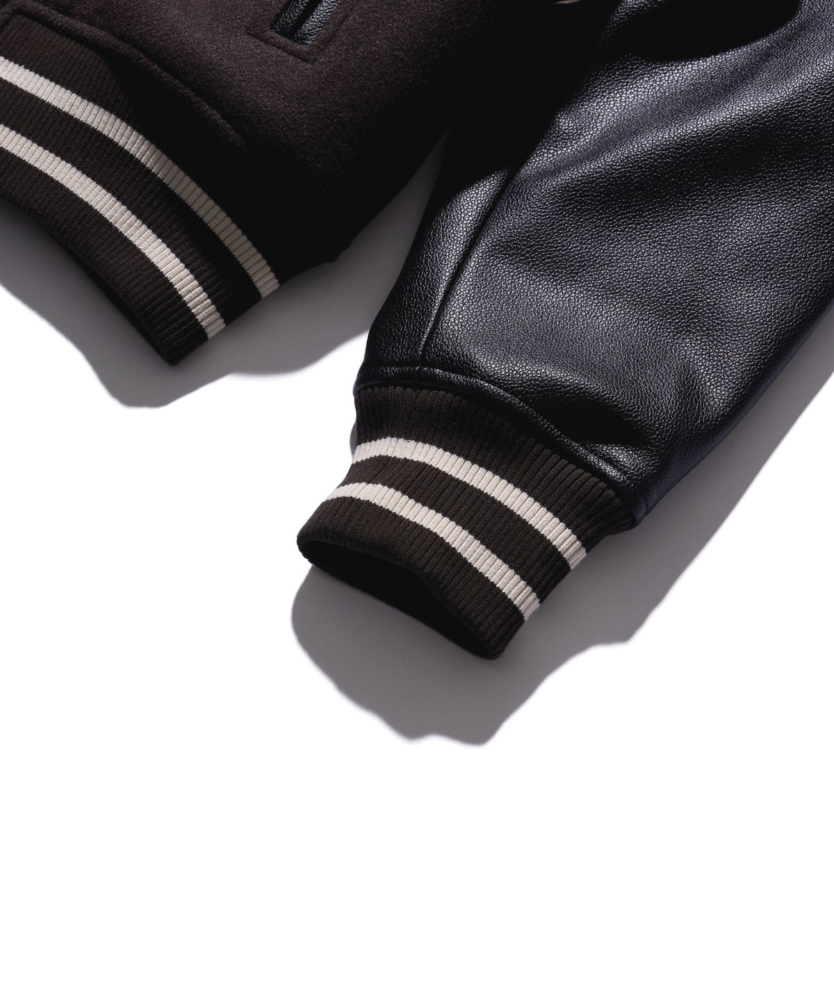 에이카화이트(AECA) DOUBLE A WOOL VARSITY JACKET-BROWN