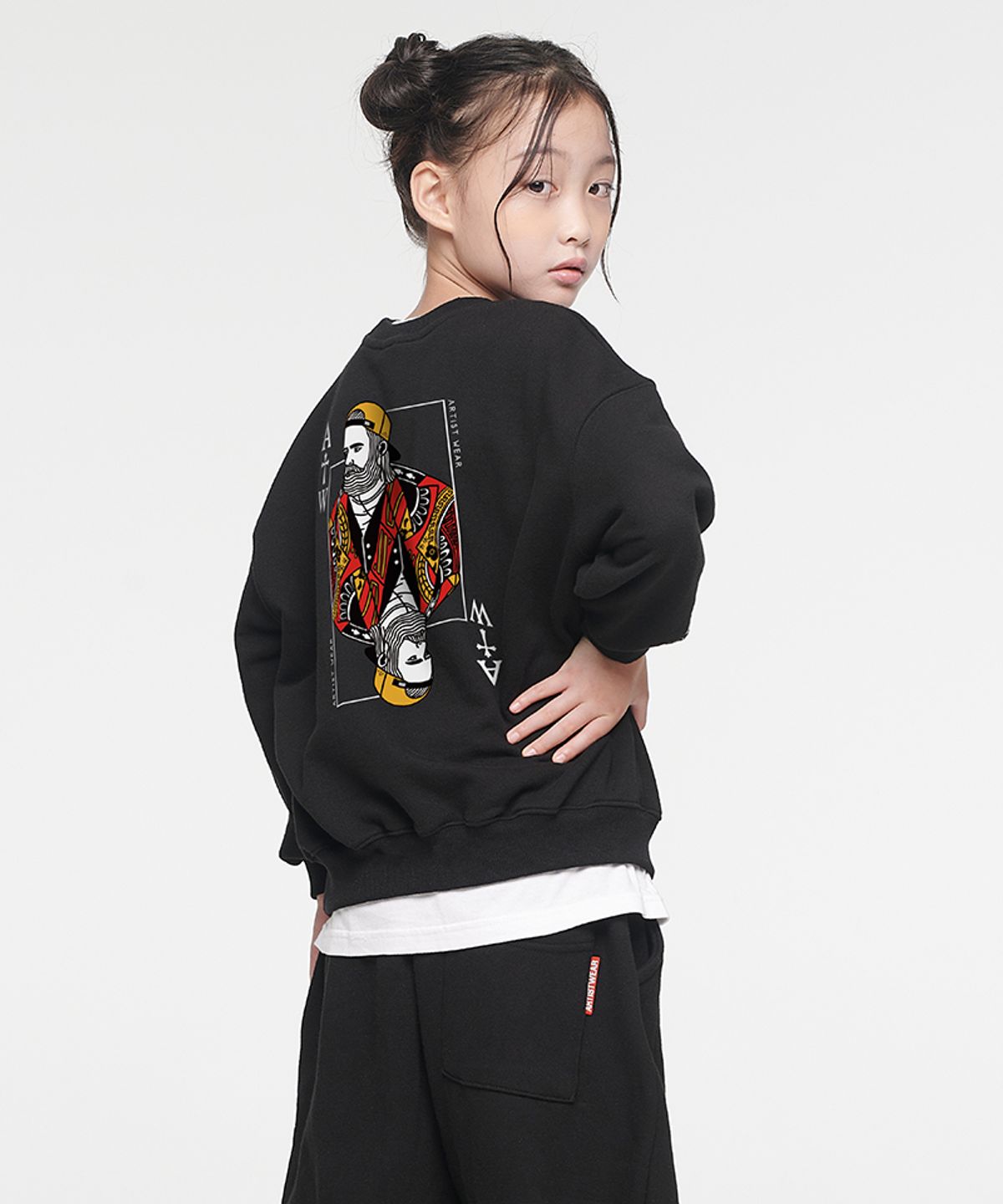 아티스트웨어 키즈(ARTISTWEARKIDS) [ATW] 키즈 킹 오브 스트릿 셋업_BK