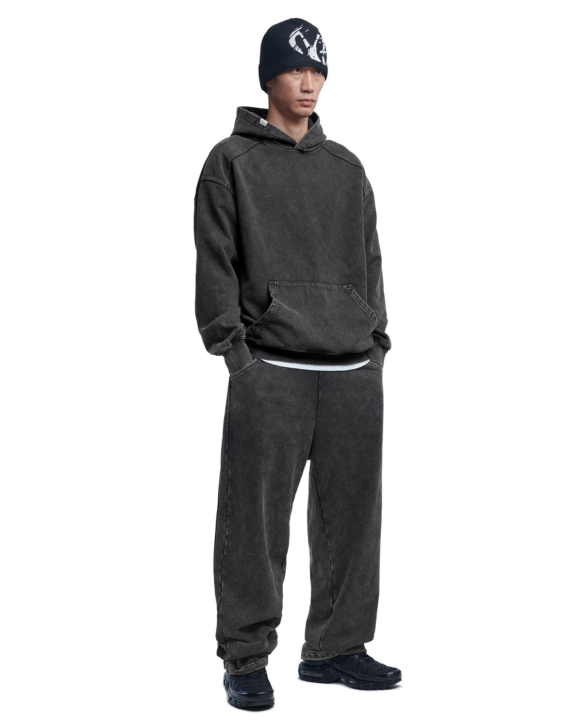 노매뉴얼(NOMANUAL) M.L HOODIE - ASH BROWN
