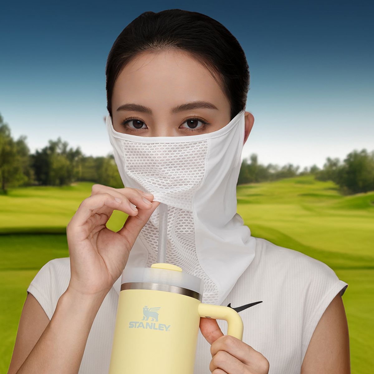 닥터스킨(DRSKIN) 자외선차단 골프 마스크 넥게이터