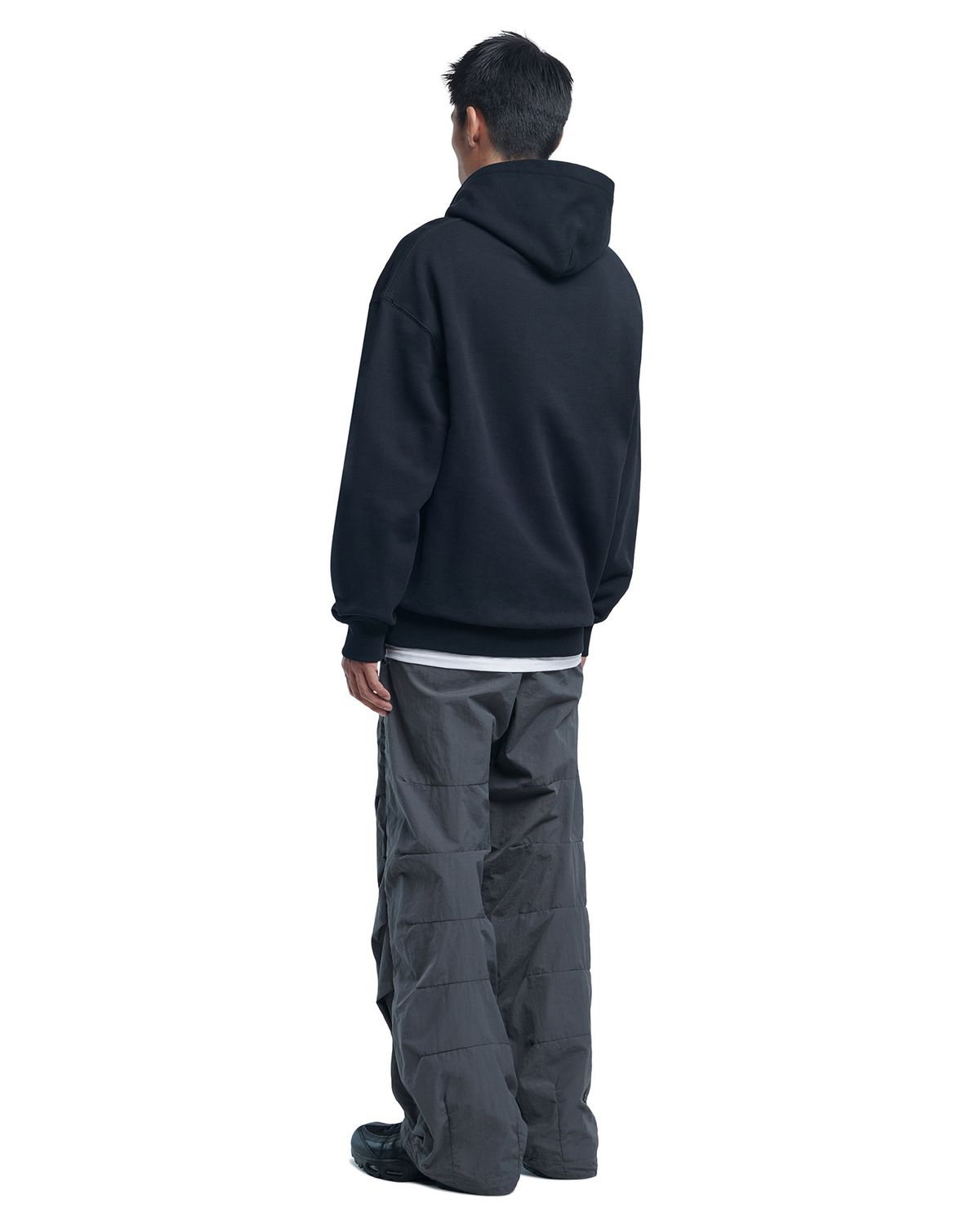 노매뉴얼(NOMANUAL) T.M HOODIE - BLACK