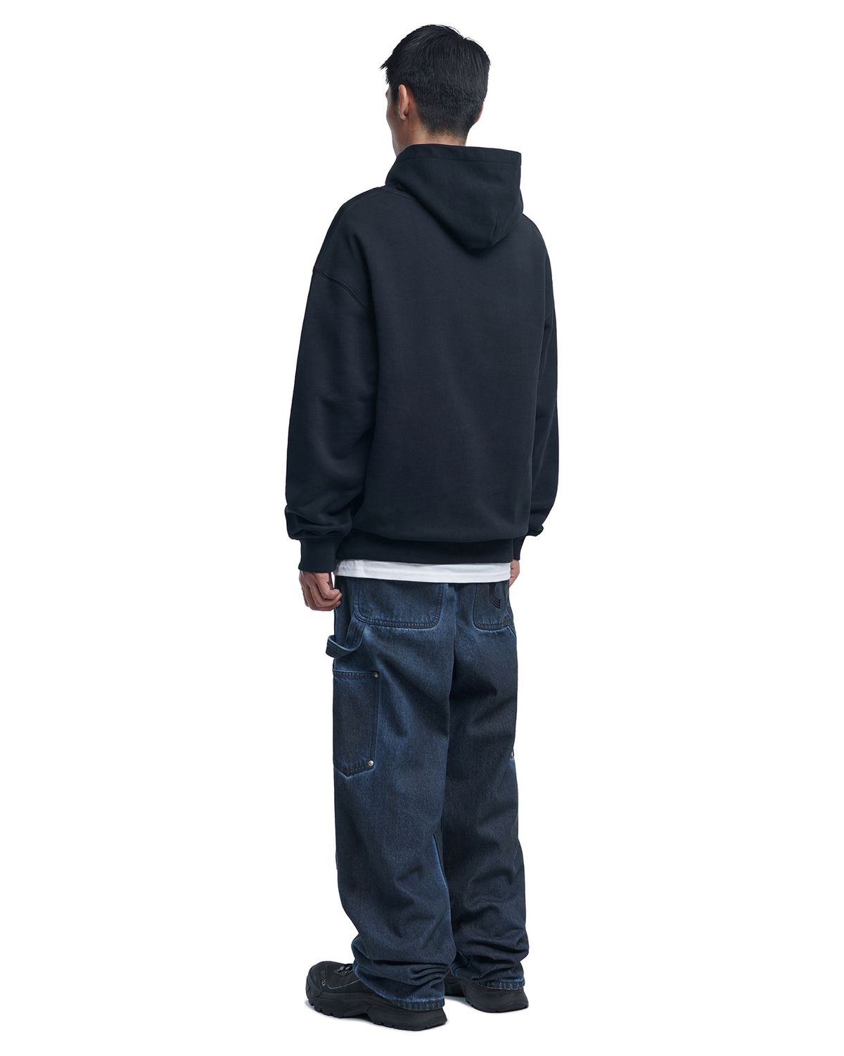 노매뉴얼(NOMANUAL) A.G HOODIE - BLACK