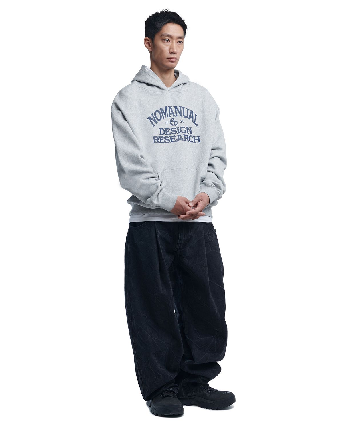 노매뉴얼(NOMANUAL) A.G HOODIE - MELANGE