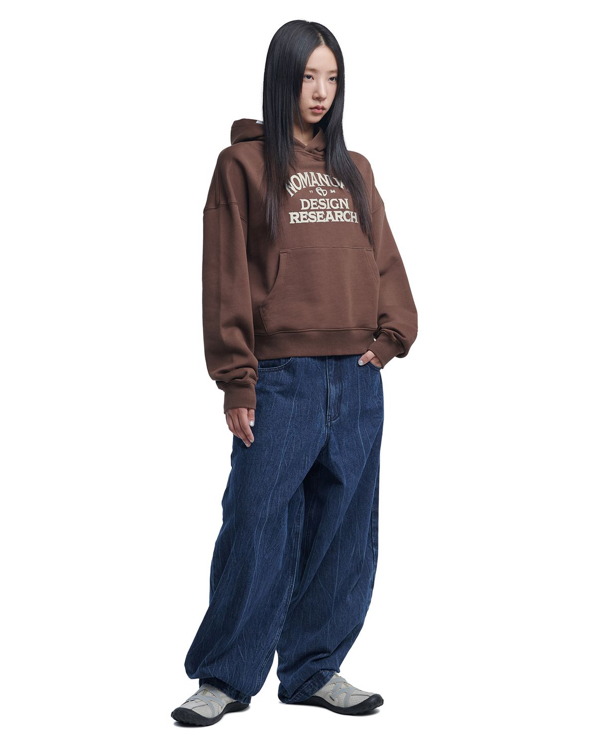 노매뉴얼(NOMANUAL) A.G HOODIE - BROWN
