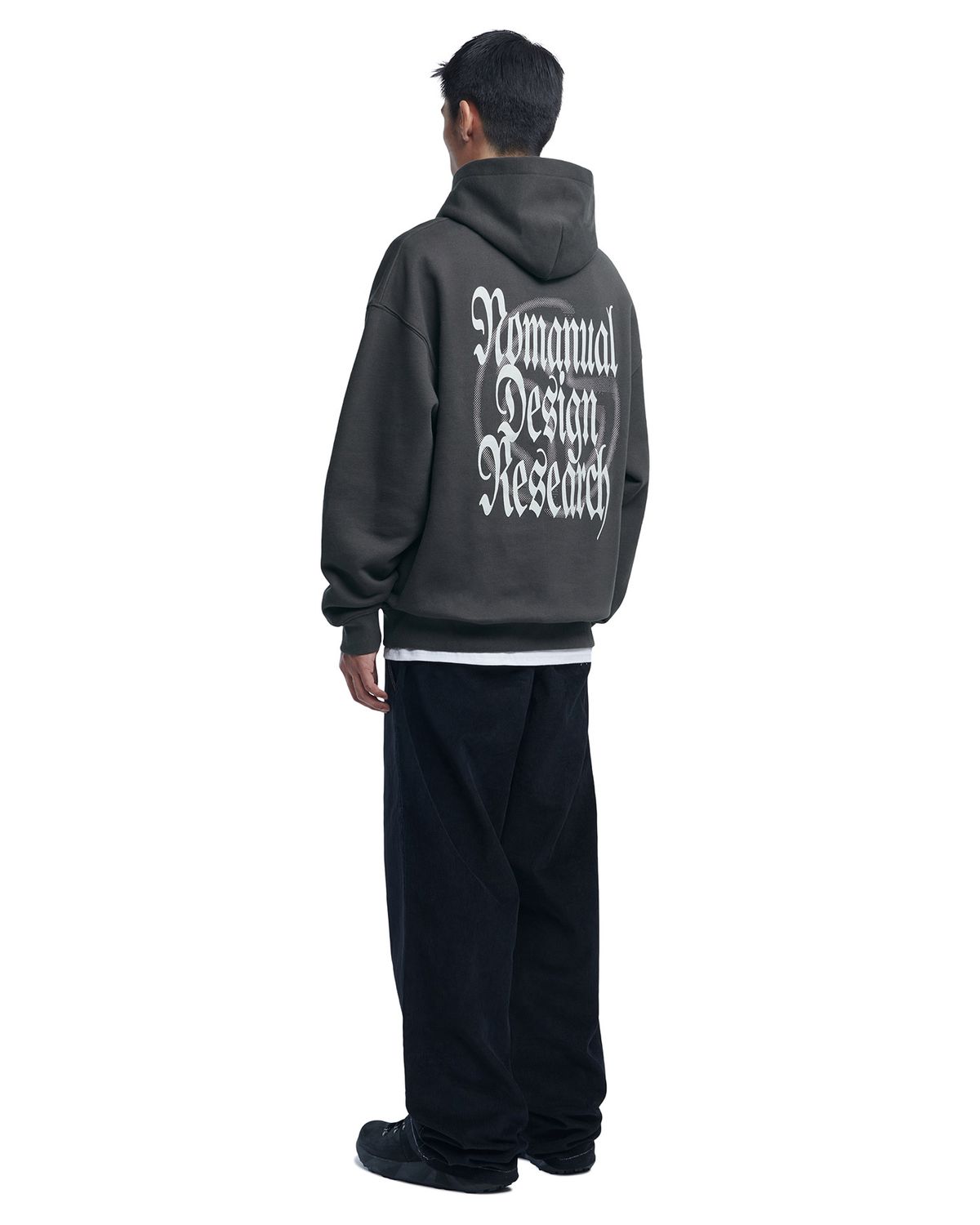 노매뉴얼(NOMANUAL) MANERO HOODIE - CHARCOAL