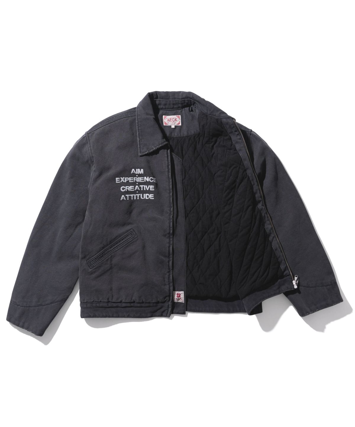 에이카화이트(AECA) AECA VINTAGE PIGMENT WORK JACKET-CHARCOAL