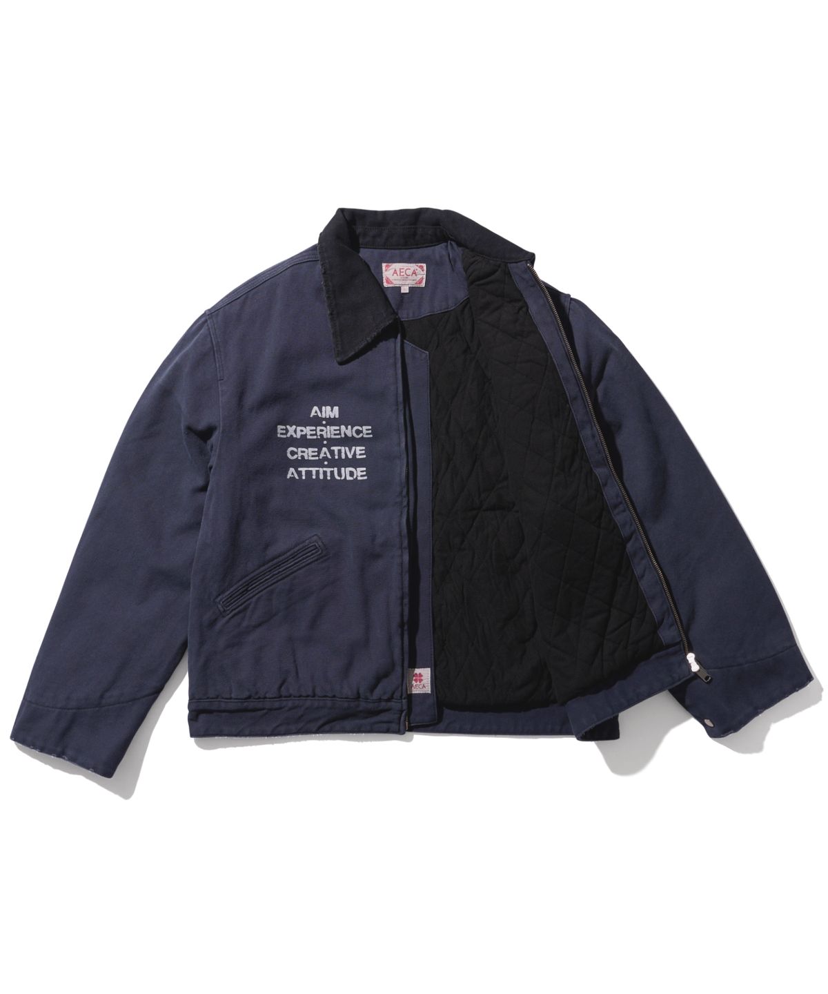 에이카화이트(AECA) AECA VINTAGE PIGMENT WORK JACKET-NAVY