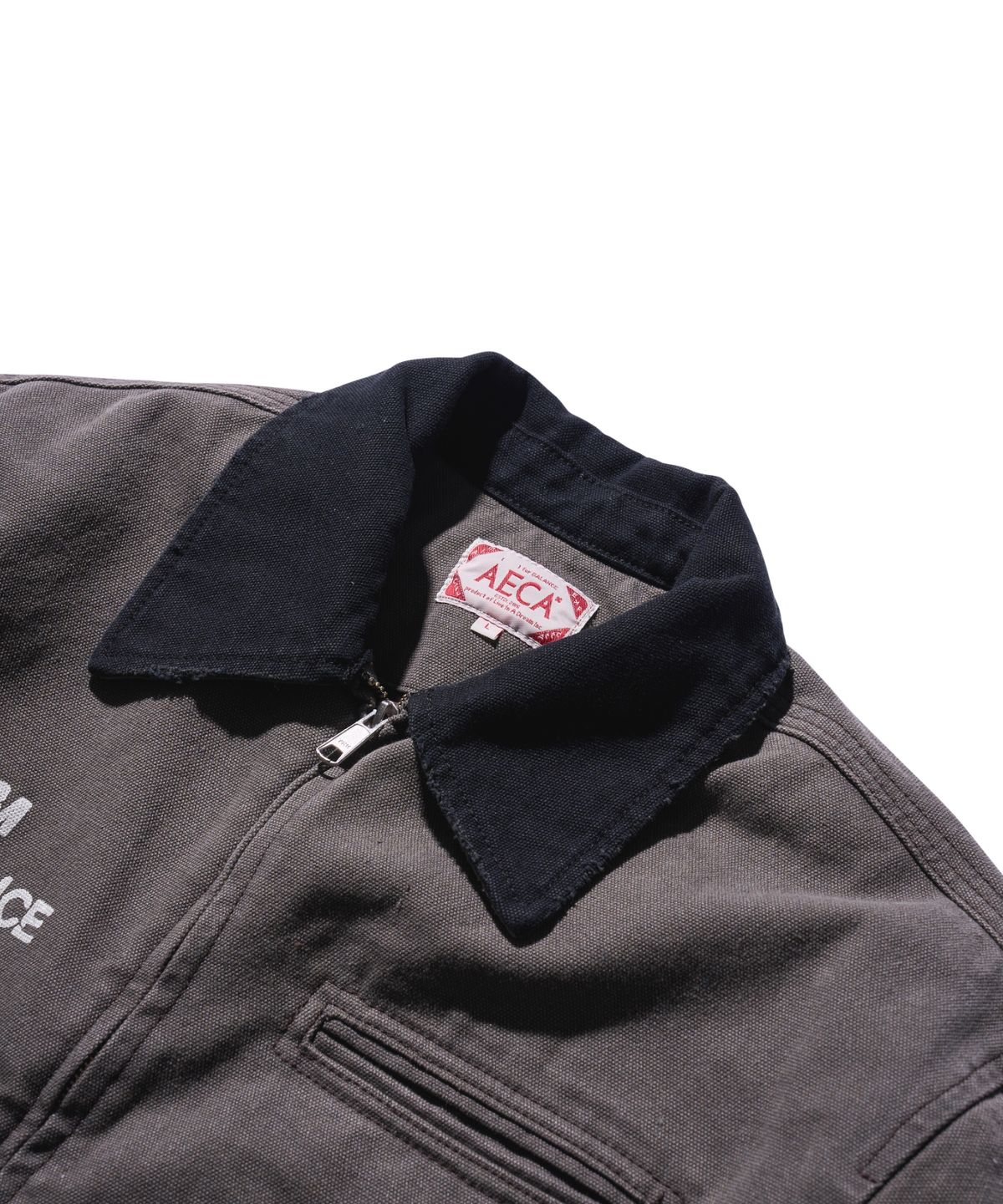 에이카화이트(AECA) AECA VINTAGE PIGMENT WORK JACKET-BROWN