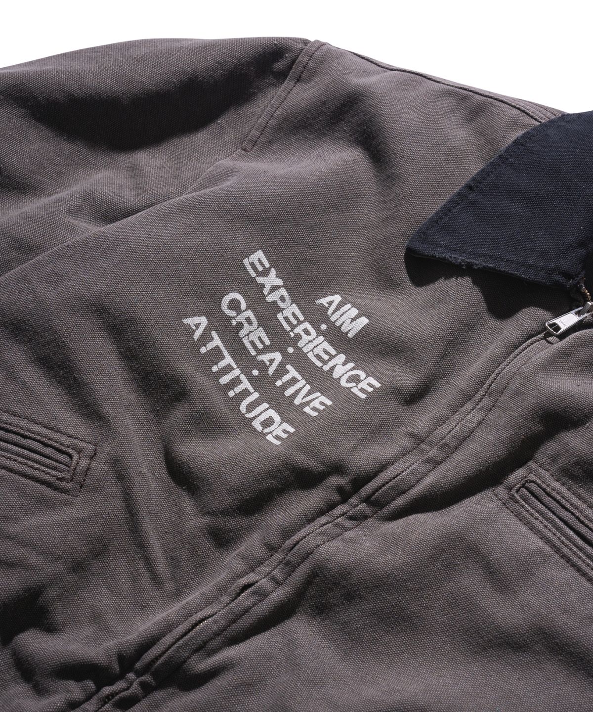 에이카화이트(AECA) AECA VINTAGE PIGMENT WORK JACKET-BROWN