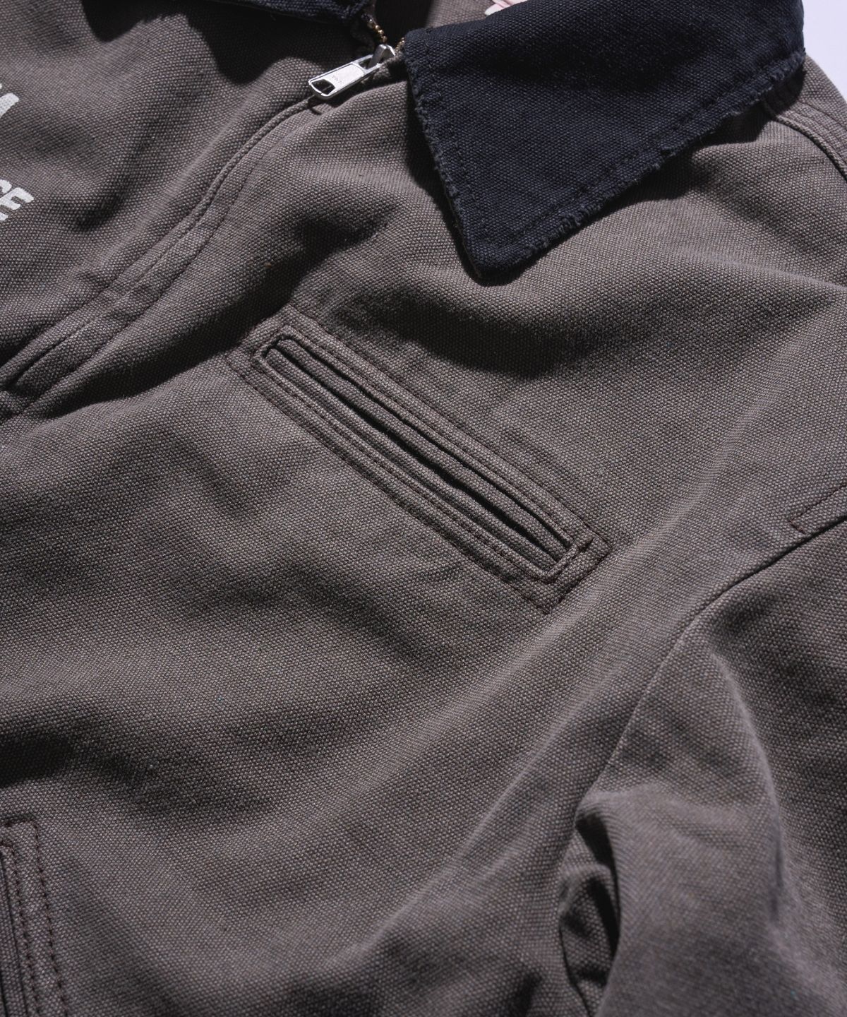 에이카화이트(AECA) AECA VINTAGE PIGMENT WORK JACKET-BROWN