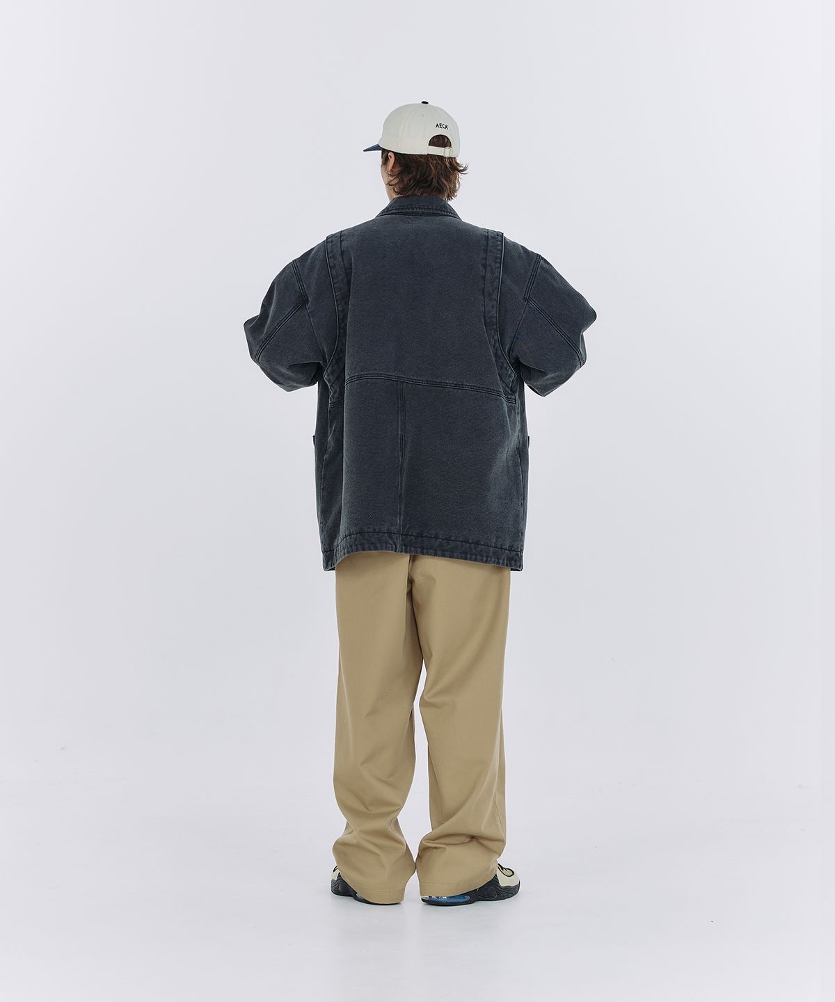 에이카화이트(AECA) AECA VINTAGE PIGMENT FIELD PARKA-CHARCOAL