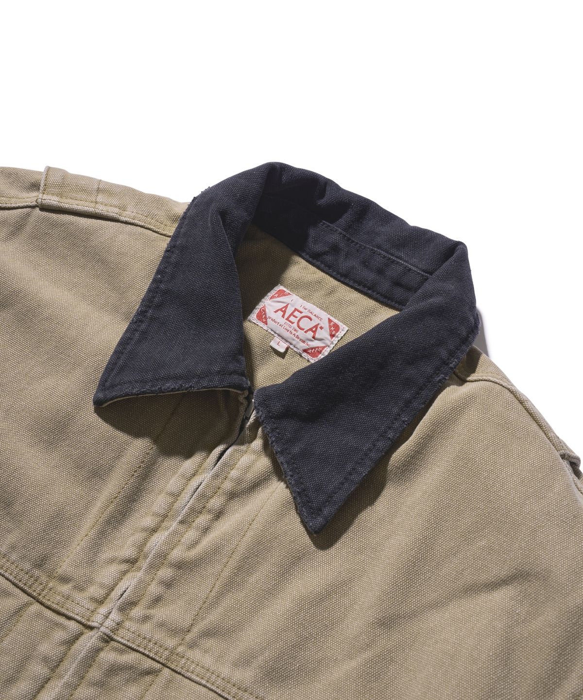 에이카화이트(AECA) AECA VINTAGE PIGMENT FIELD PARKA-BEIGE