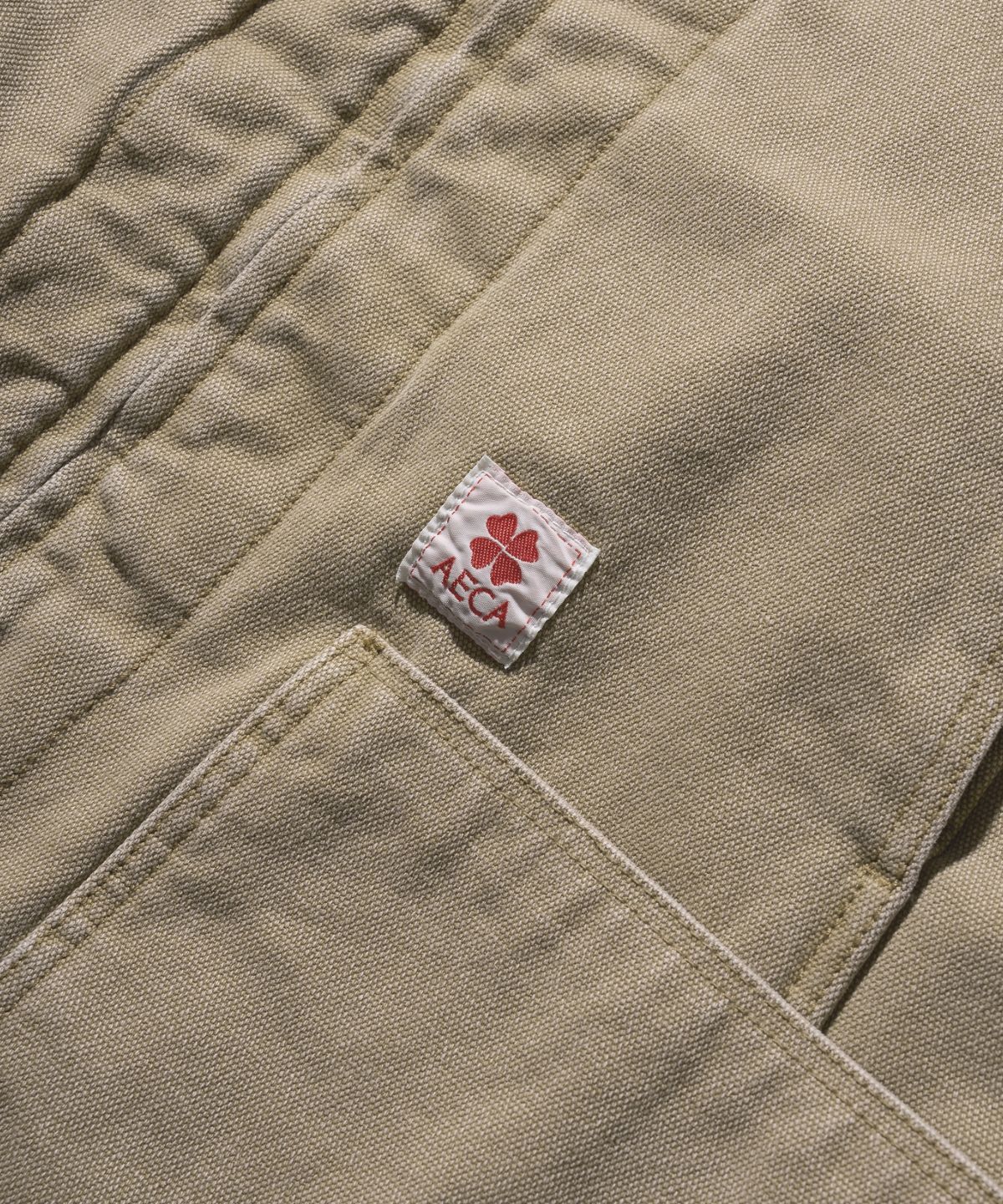 에이카화이트(AECA) AECA VINTAGE PIGMENT FIELD PARKA-BEIGE