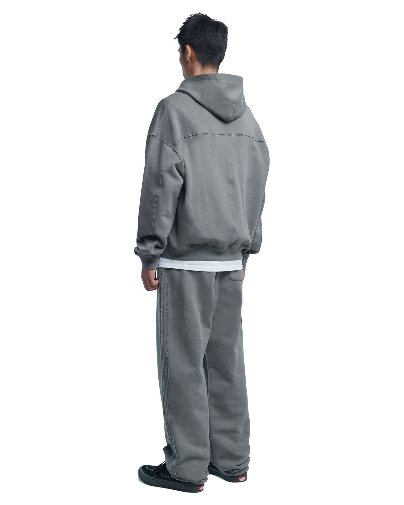 MUSINSA | NOMANUAL M.L HOODED ZIP-UP - GRAY