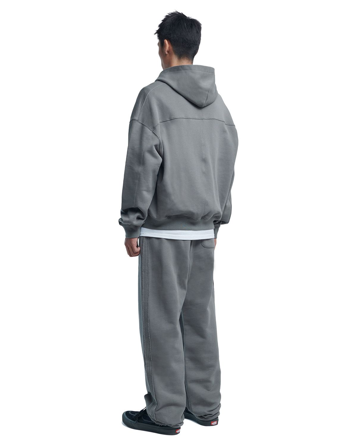 노매뉴얼(NOMANUAL) M.L HOODED ZIP-UP - GRAY