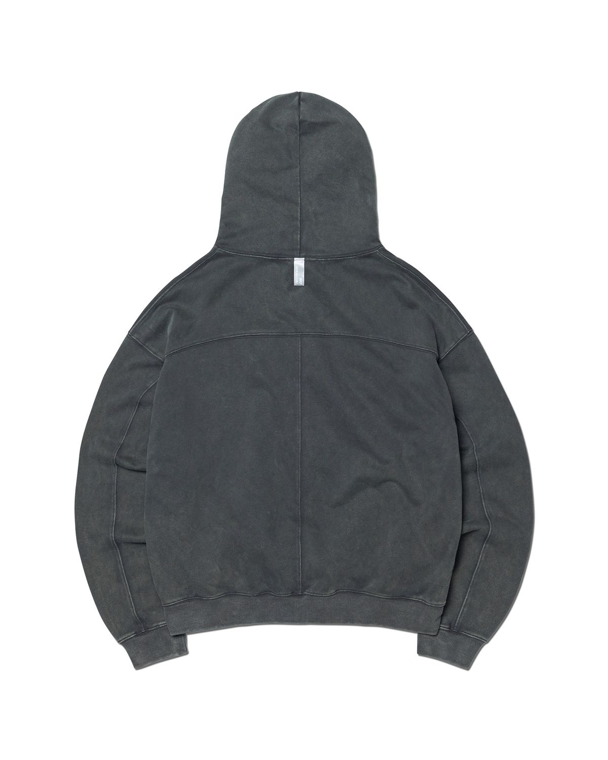 노매뉴얼(NOMANUAL) M.L HOODED ZIP-UP - WASHED CHARCOAL