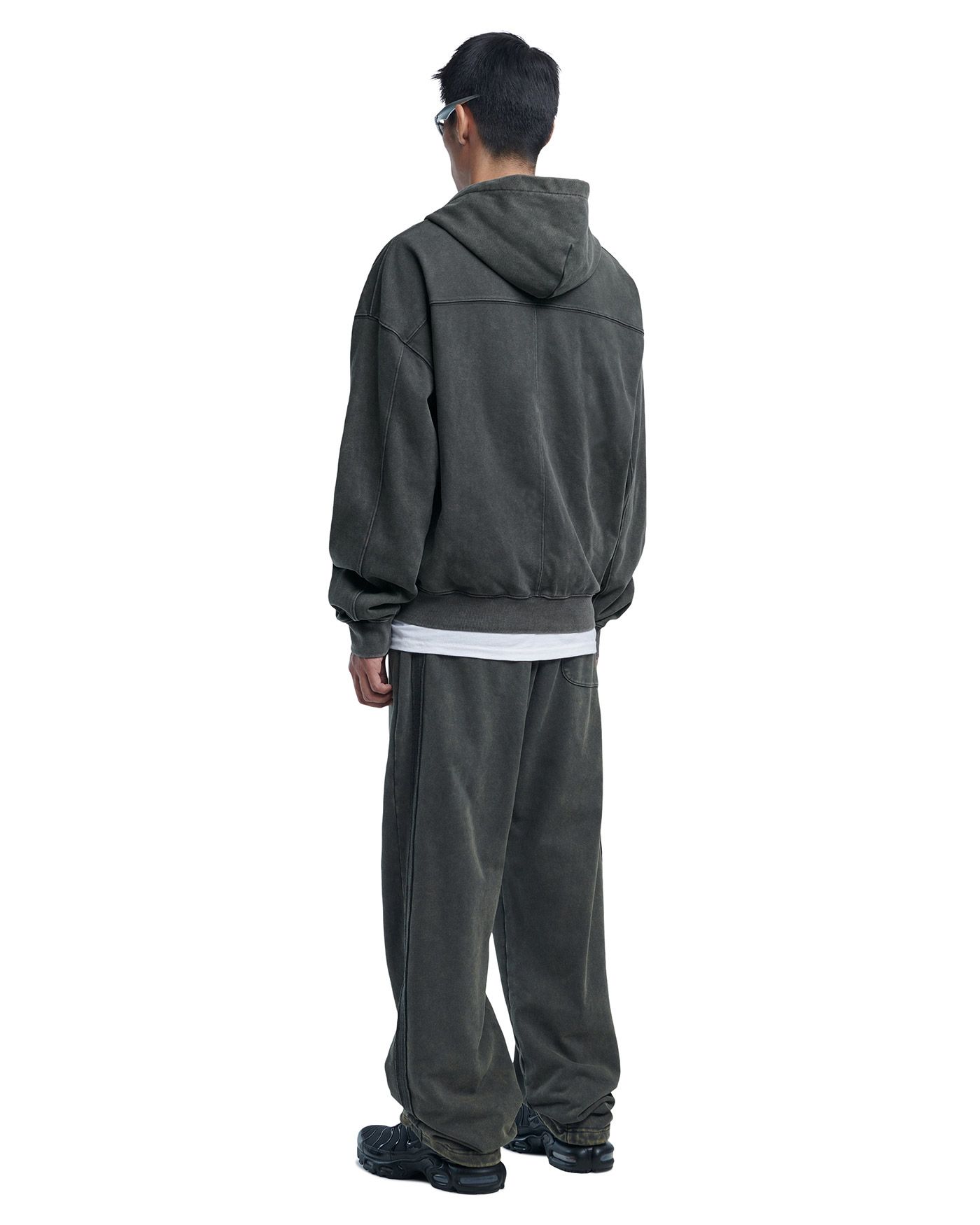 ★NOMANUAL★ ML HOODED ZIPUP WASHED CHARCOAL NM63HD01M1WC MUSINSA | NOMANUAL M.L HOODED ZIP-UP - WASHED CHARCOAL