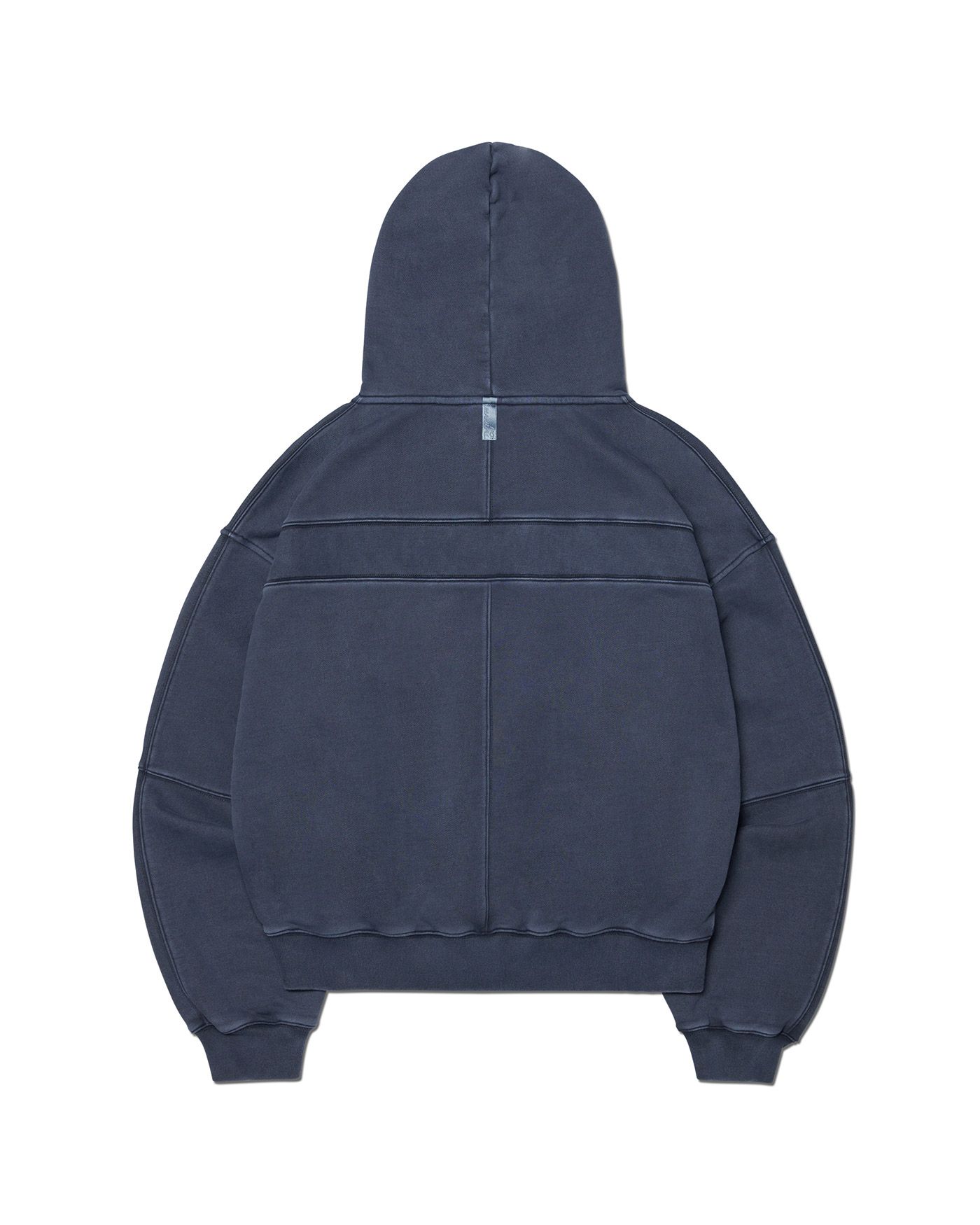 MUSINSA公式 | NOMANUAL OVERDYED N.F HOODED ZIP-UP - WASHED NAVY