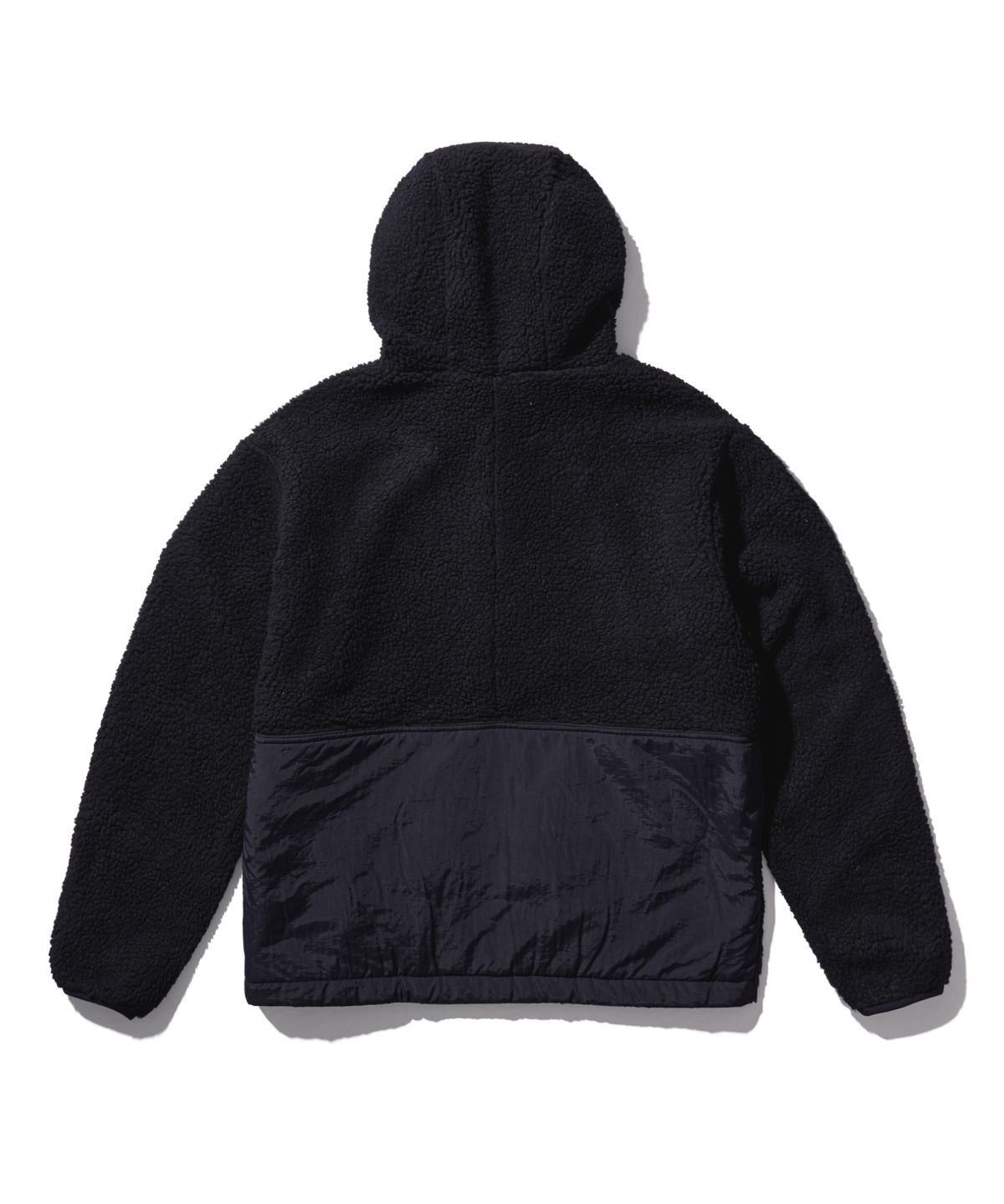 에이카화이트(AECA) AECA SHERPA ZIP UP HOOD JACKET-BLACK