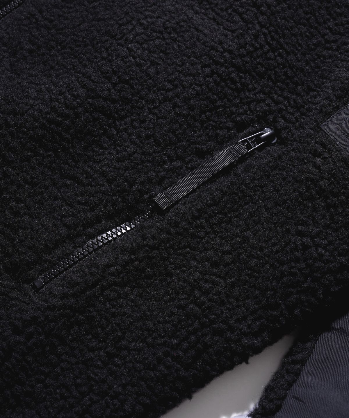 에이카화이트(AECA) AECA SHERPA ZIP UP HOOD JACKET-BLACK