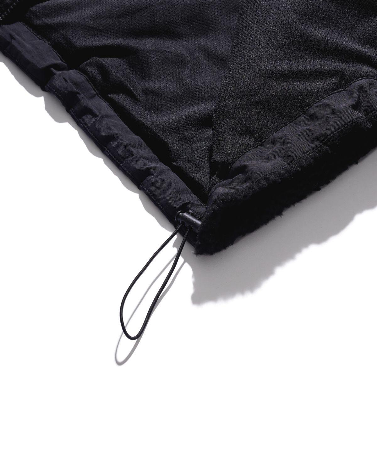 에이카화이트(AECA) AECA SHERPA ZIP UP HOOD JACKET-BLACK
