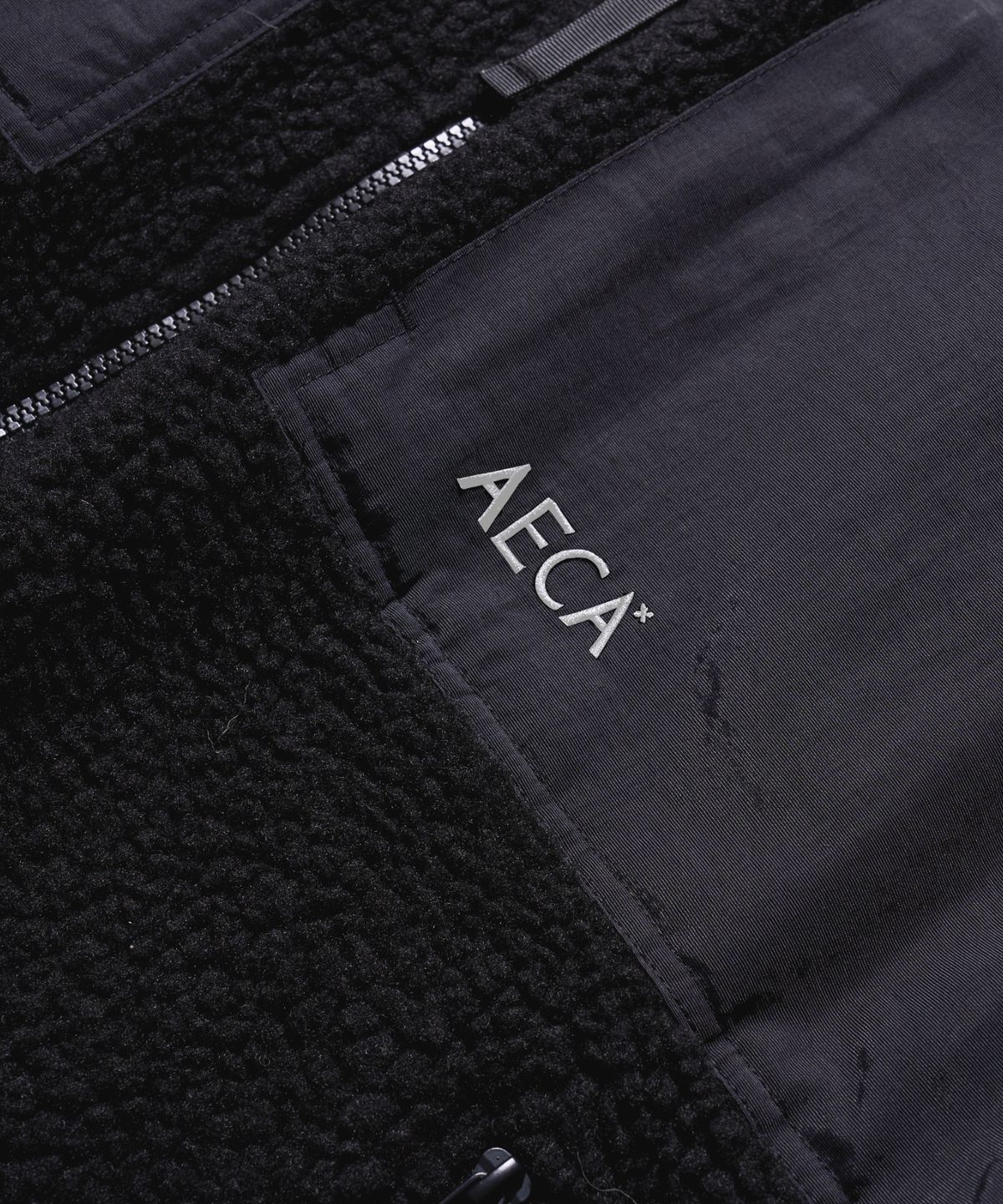 에이카화이트(AECA) AECA STANDARD SHERPA JACKET-BLACK