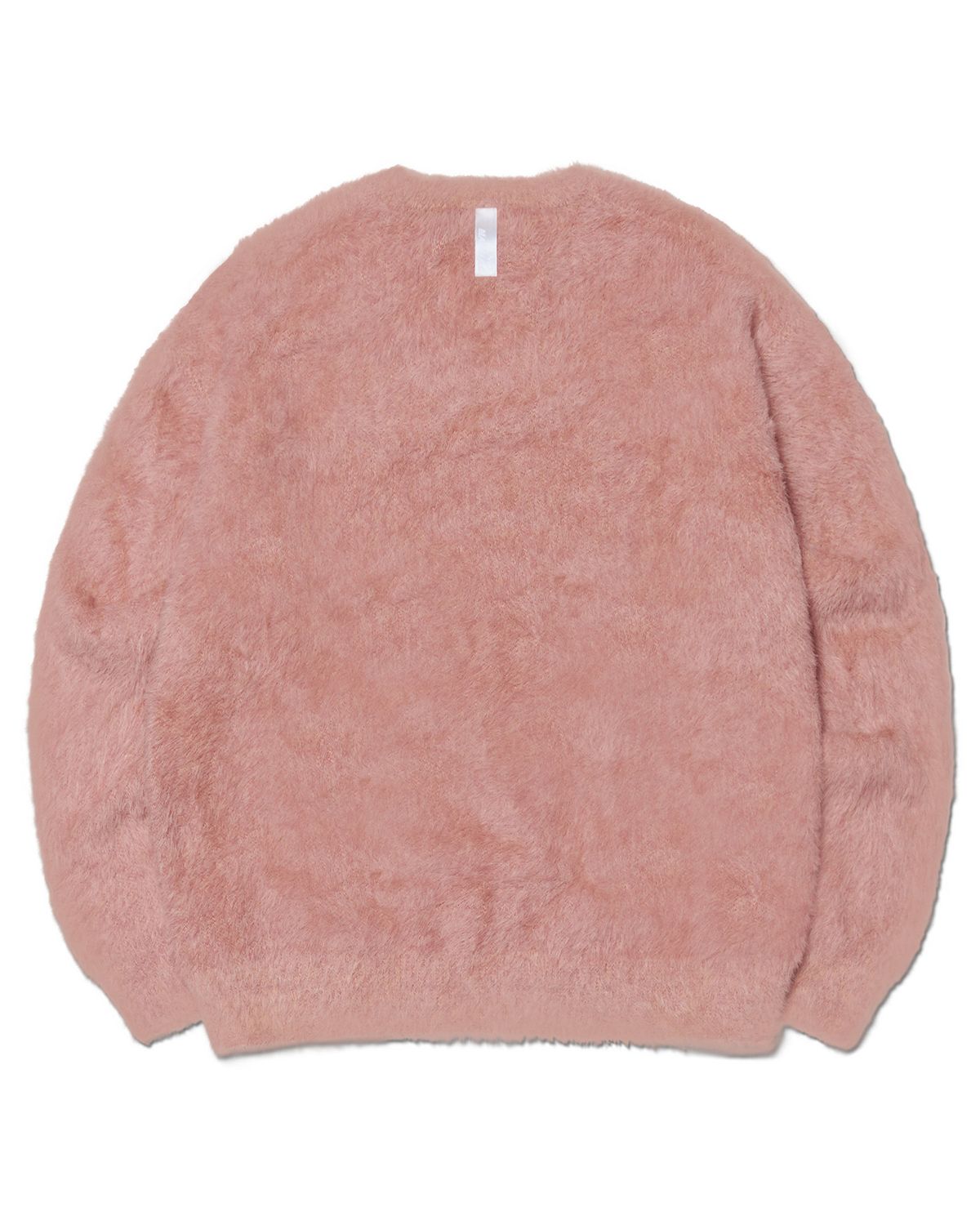 노매뉴얼(NOMANUAL) CROPPED HAIRY KNIT - PEACH
