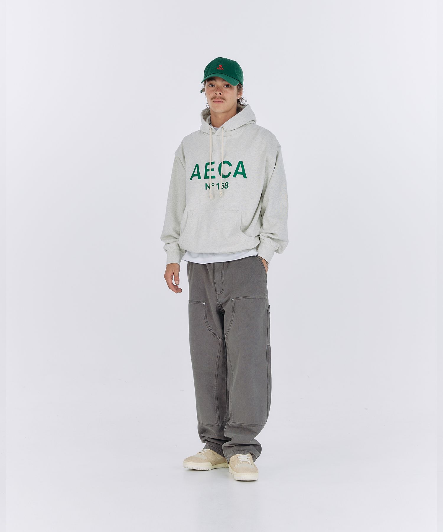 パーカー・フーディ AECA WHITE BIG LOGO PULLOVER HOODIEMELANGE OATMEAL MUSINSA | AECA WHITE BIG LOGO PULLOVER HOODIE-MELANGE OATMEAL