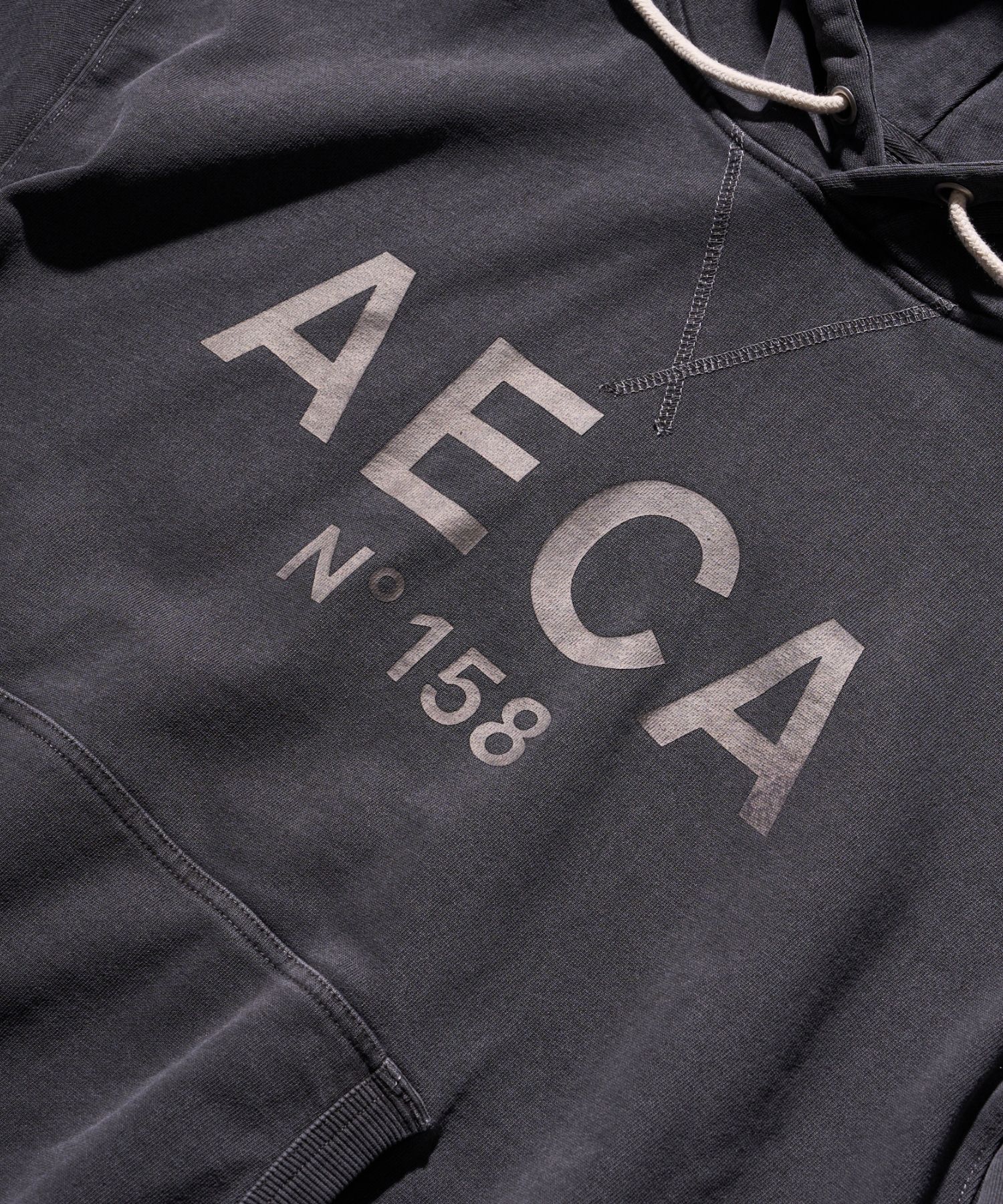 パーカー・フーディ AECA WHITE BIG LOGO PULLOVER HOODIEWASHED CHARCOAL MUSINSA | AECA WHITE BIG LOGO PULLOVER HOODIE-WASHED CHARCOAL