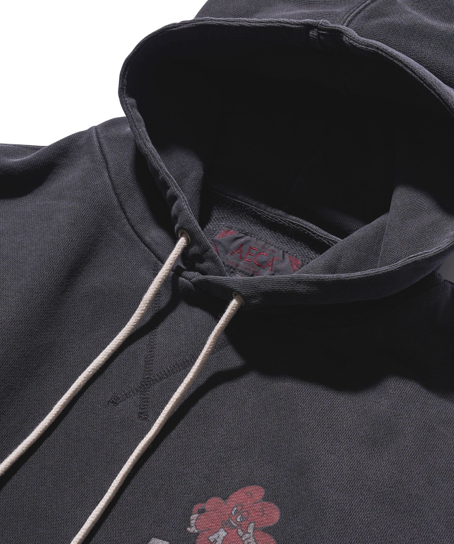 MUSINSA | AECA WHITE CLOVER HOLIDAY HOODIE SWEAT-WASHED CHARCOAL