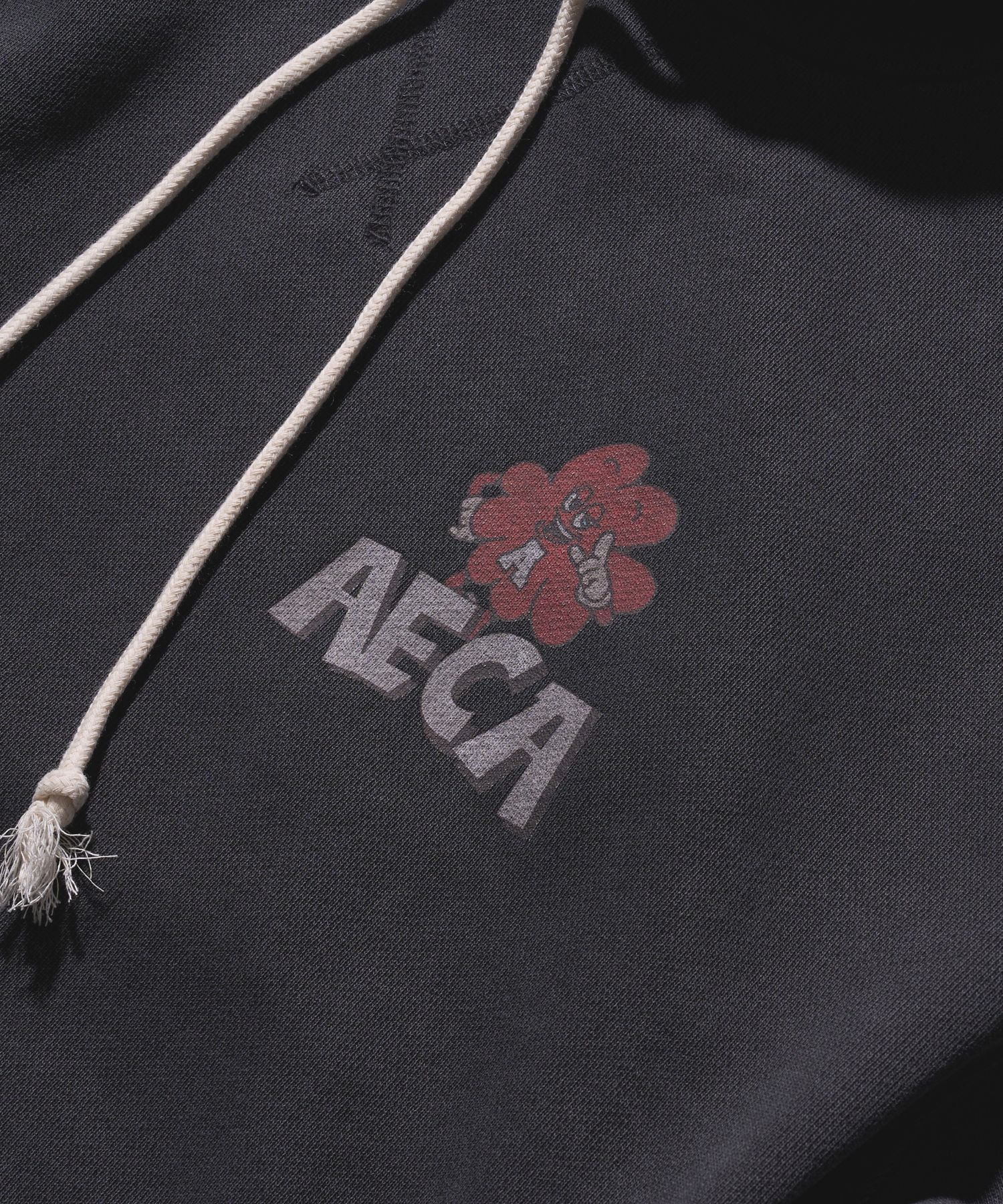 MUSINSA | AECA WHITE CLOVER HOLIDAY HOODIE SWEAT-WASHED CHARCOAL