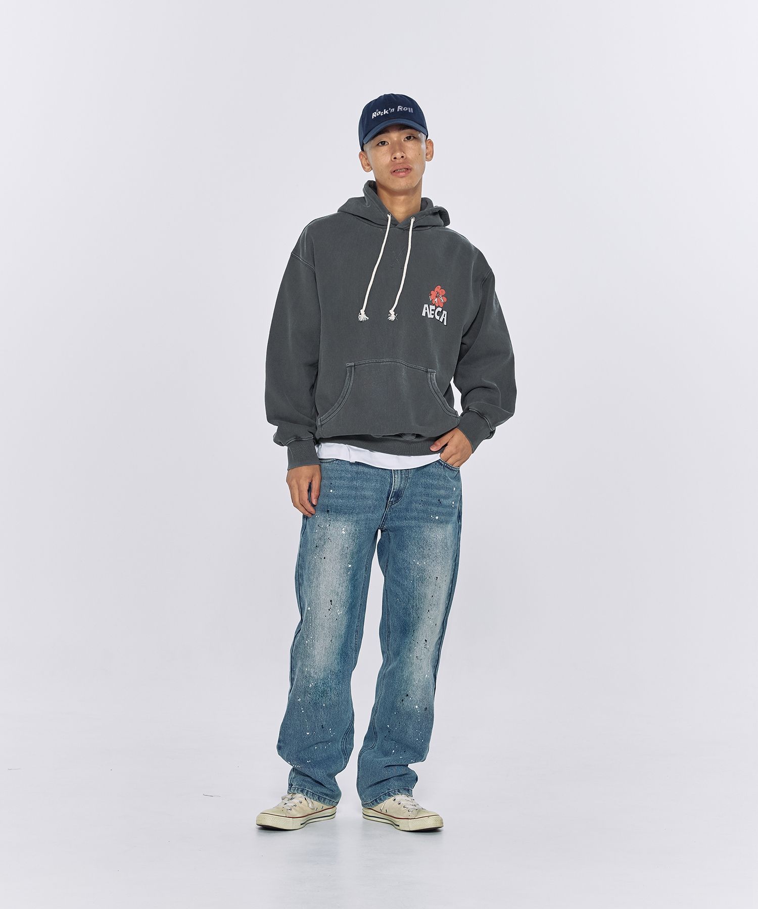 パーカー・フーディ AECA WHITE CLOVER HOLIDAY HOODIE SWEATWASHED CHARCOAL MUSINSA | AECA WHITE CLOVER HOLIDAY HOODIE SWEAT-WASHED CHARCOAL