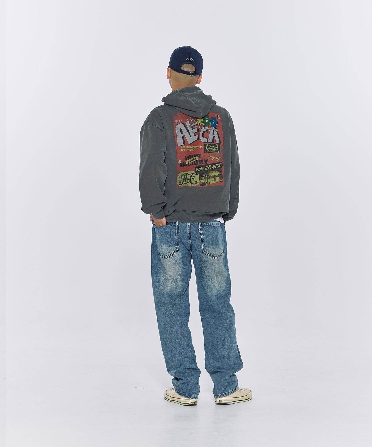 パーカー・フーディ AECA WHITE CLOVER HOLIDAY HOODIE SWEATWASHED CHARCOAL MUSINSA | AECA WHITE CLOVER HOLIDAY HOODIE SWEAT-WASHED CHARCOAL