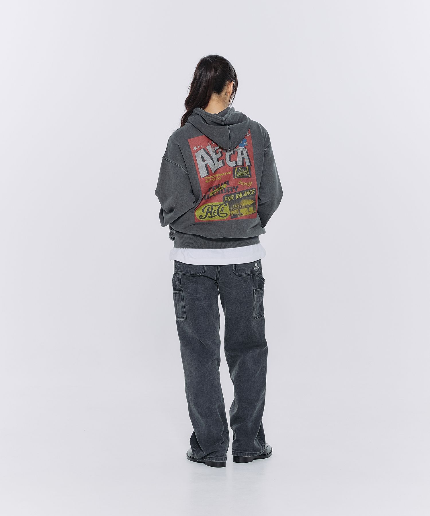 パーカー・フーディ AECA WHITE CLOVER HOLIDAY HOODIE SWEATWASHED CHARCOAL MUSINSA | AECA WHITE CLOVER HOLIDAY HOODIE SWEAT-WASHED CHARCOAL