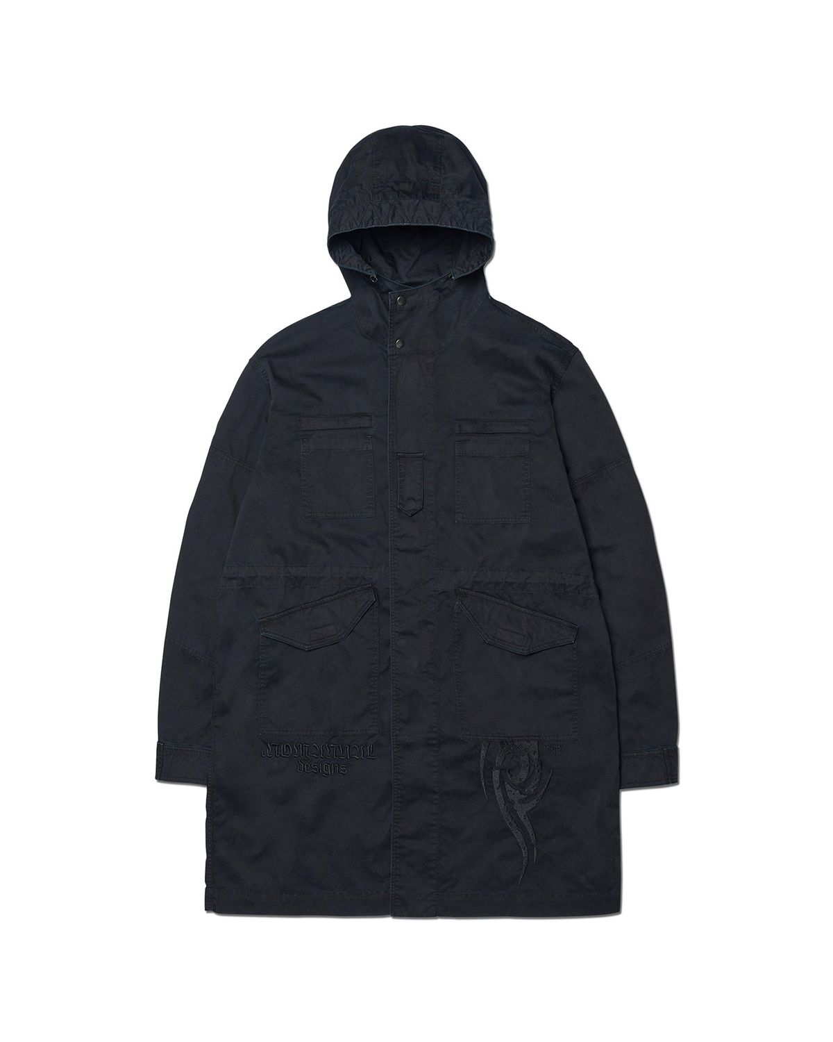 노매뉴얼(NOMANUAL) HOODED G.P FIELD JACKET - CHARCOAL