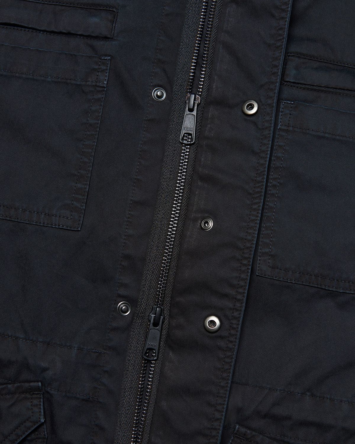 노매뉴얼(NOMANUAL) HOODED G.P FIELD JACKET - CHARCOAL