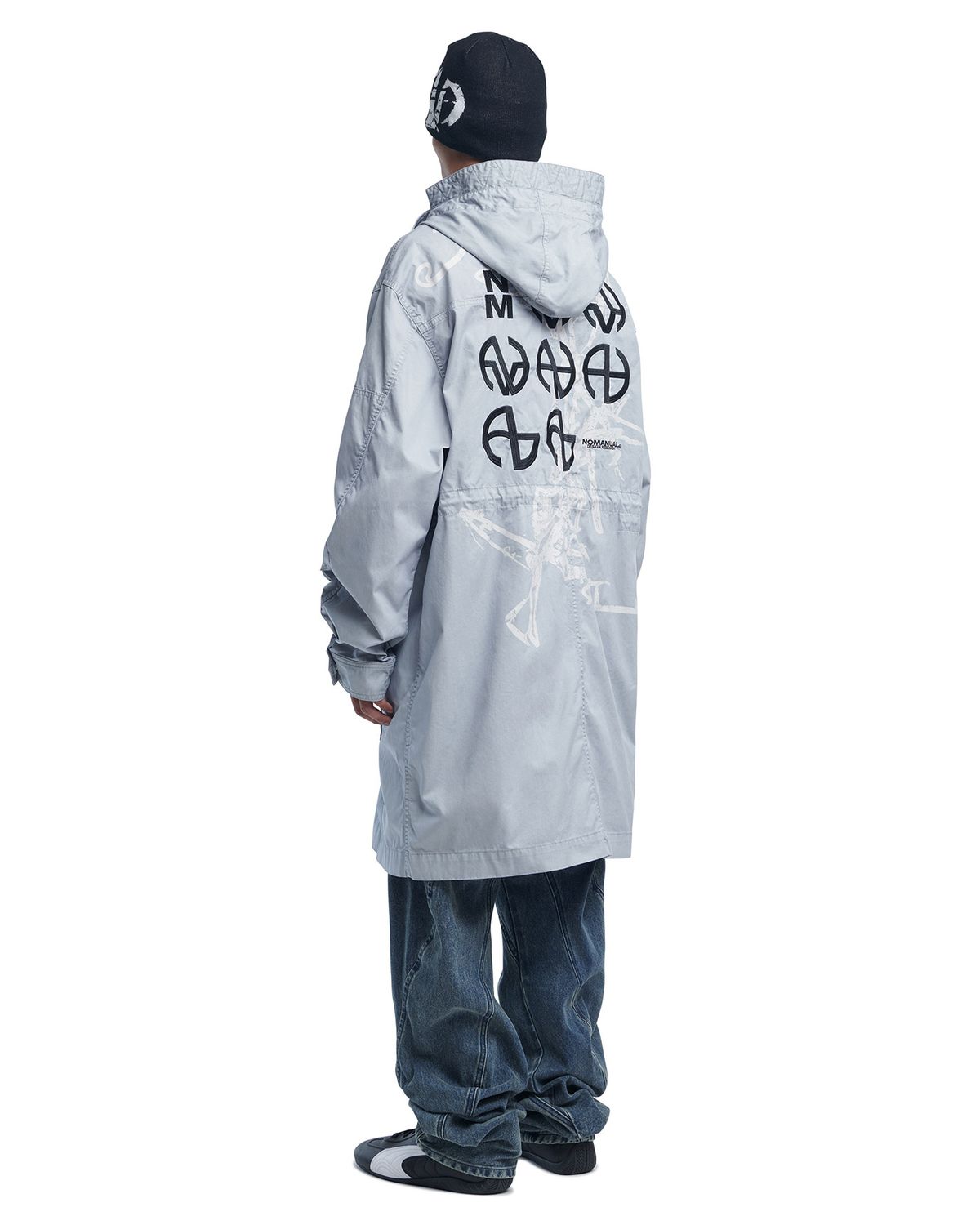 노매뉴얼(NOMANUAL) HOODED G.P FIELD JACKET - LIGHT GRAY