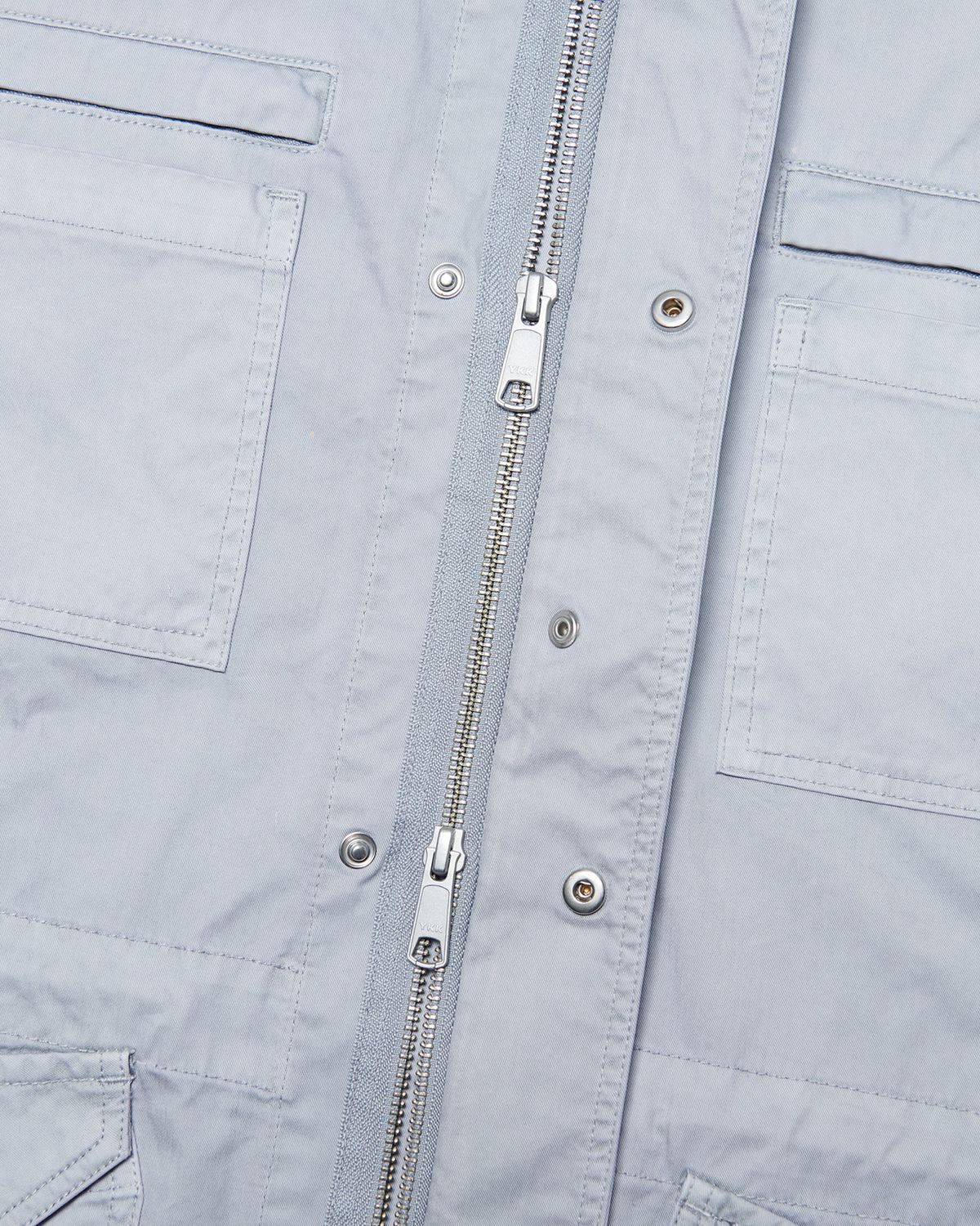 노매뉴얼(NOMANUAL) HOODED G.P FIELD JACKET - LIGHT GRAY