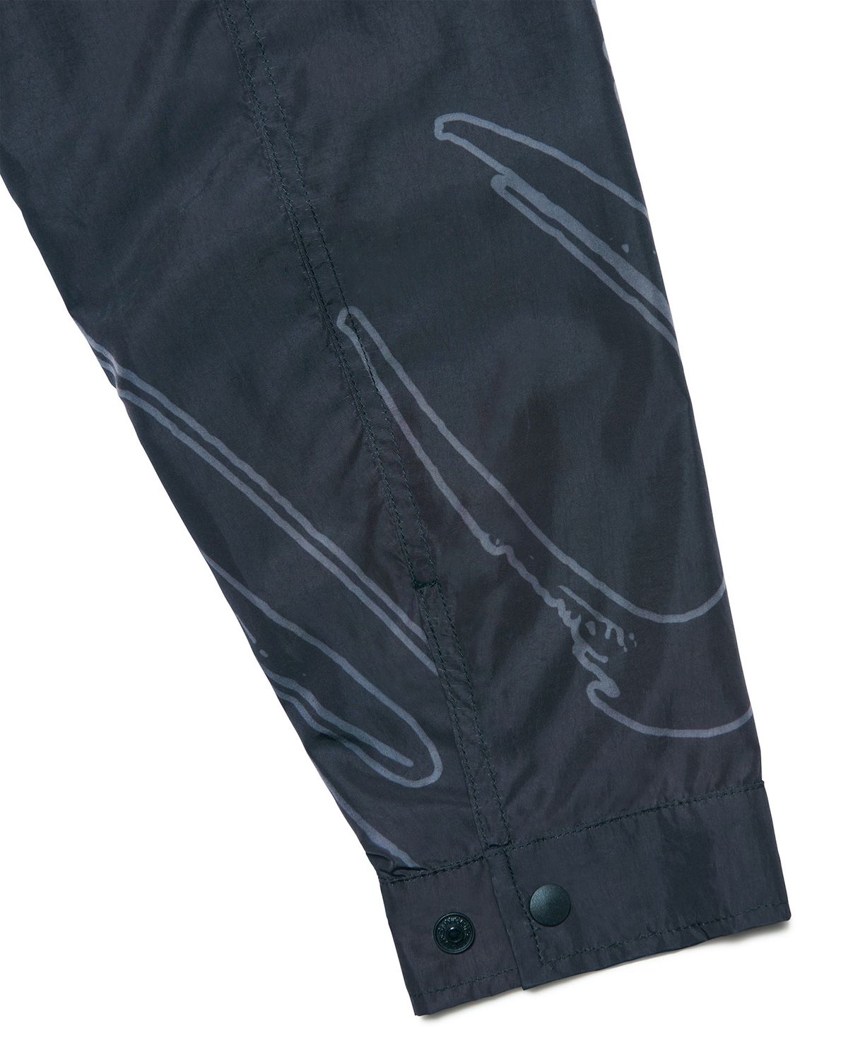 노매뉴얼(NOMANUAL) W.F GRAPHIC SHIRT JACKET - BLACK