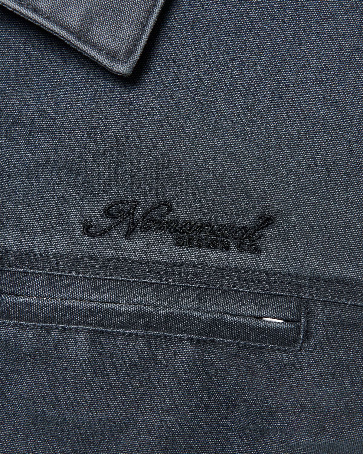 노매뉴얼(NOMANUAL) WASHED WORK JACKET - WASHED CHARCOAL