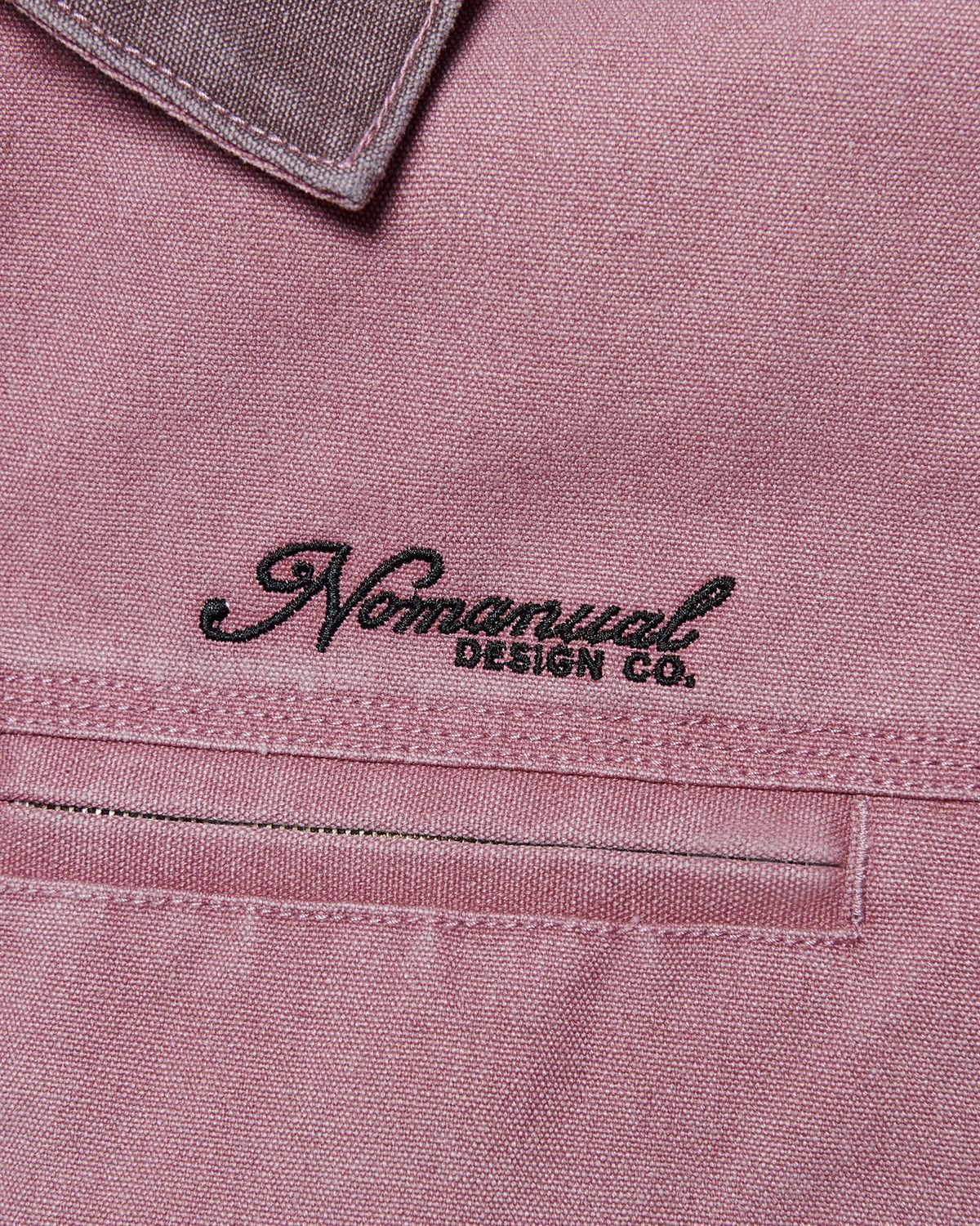 노매뉴얼(NOMANUAL) WASHED WORK JACKET - WASHED PINK