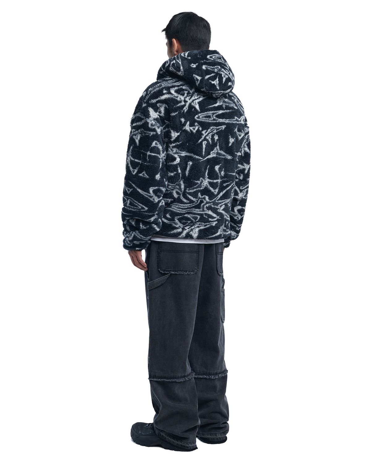 노매뉴얼(NOMANUAL) G.P FLEECE JACKET - BLACK