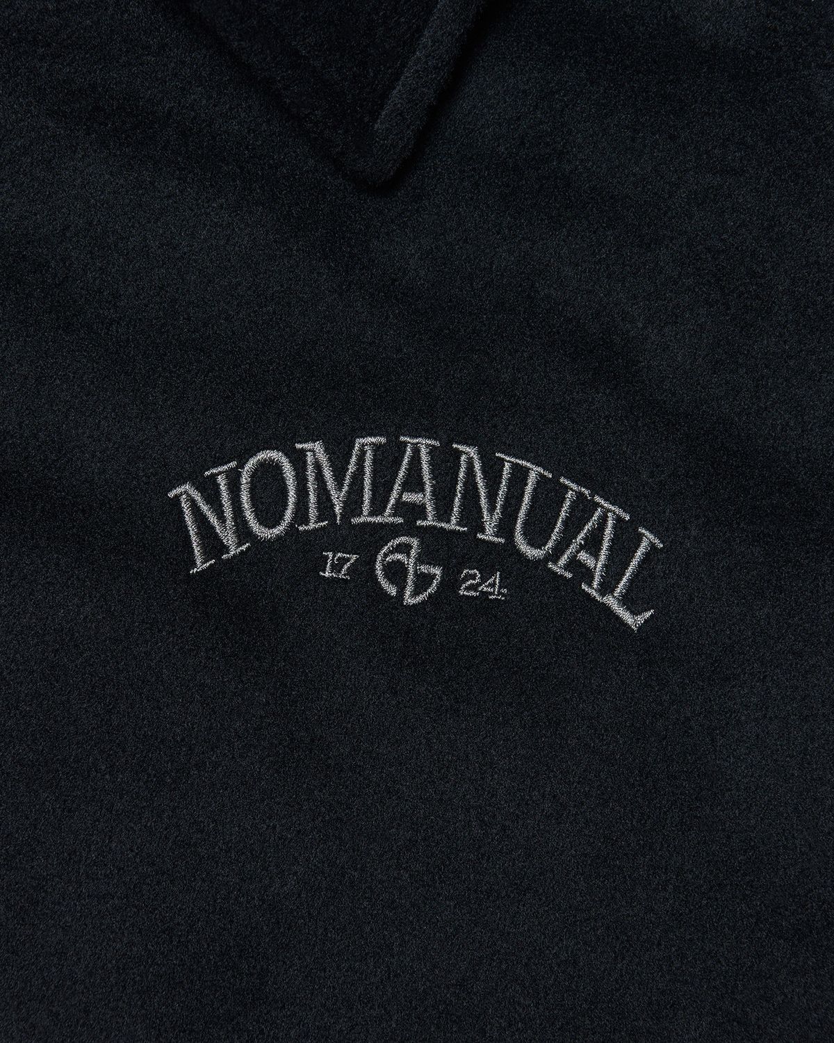 노매뉴얼(NOMANUAL) W.S VARSITY JACKET - BLACK