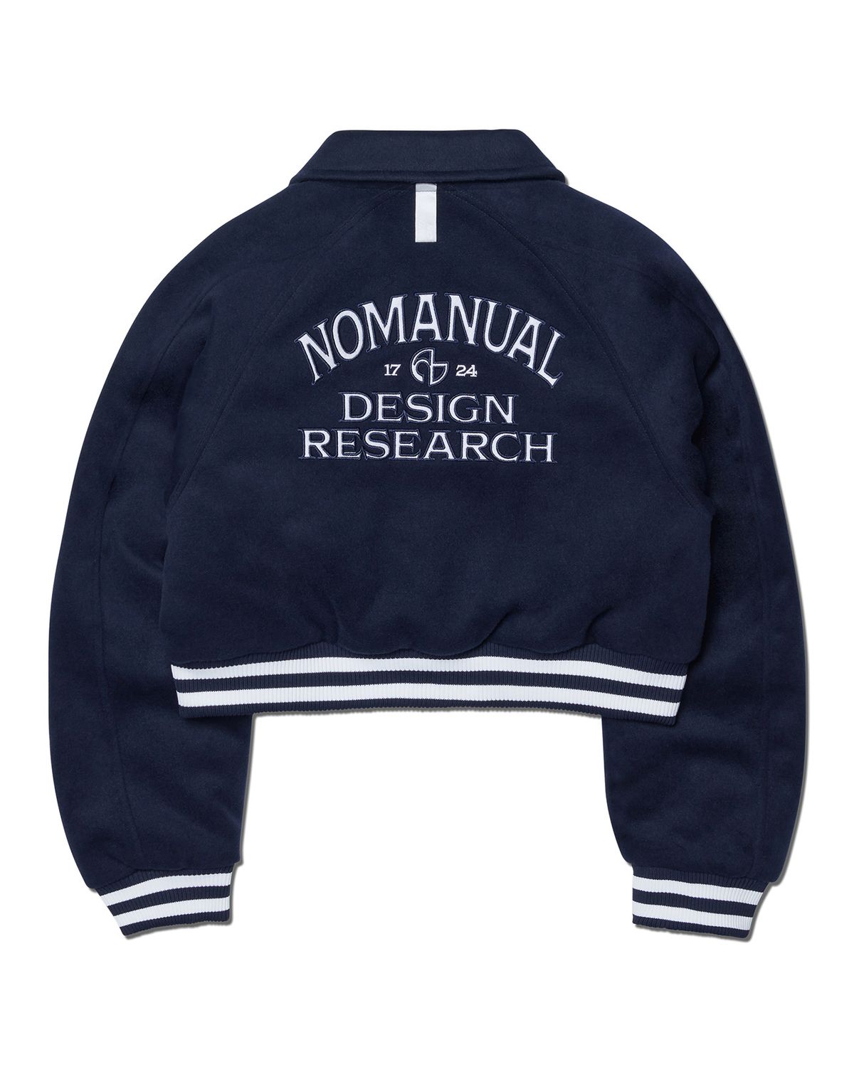 노매뉴얼(NOMANUAL) W.S VARSITY JACKET - DARK NAVY