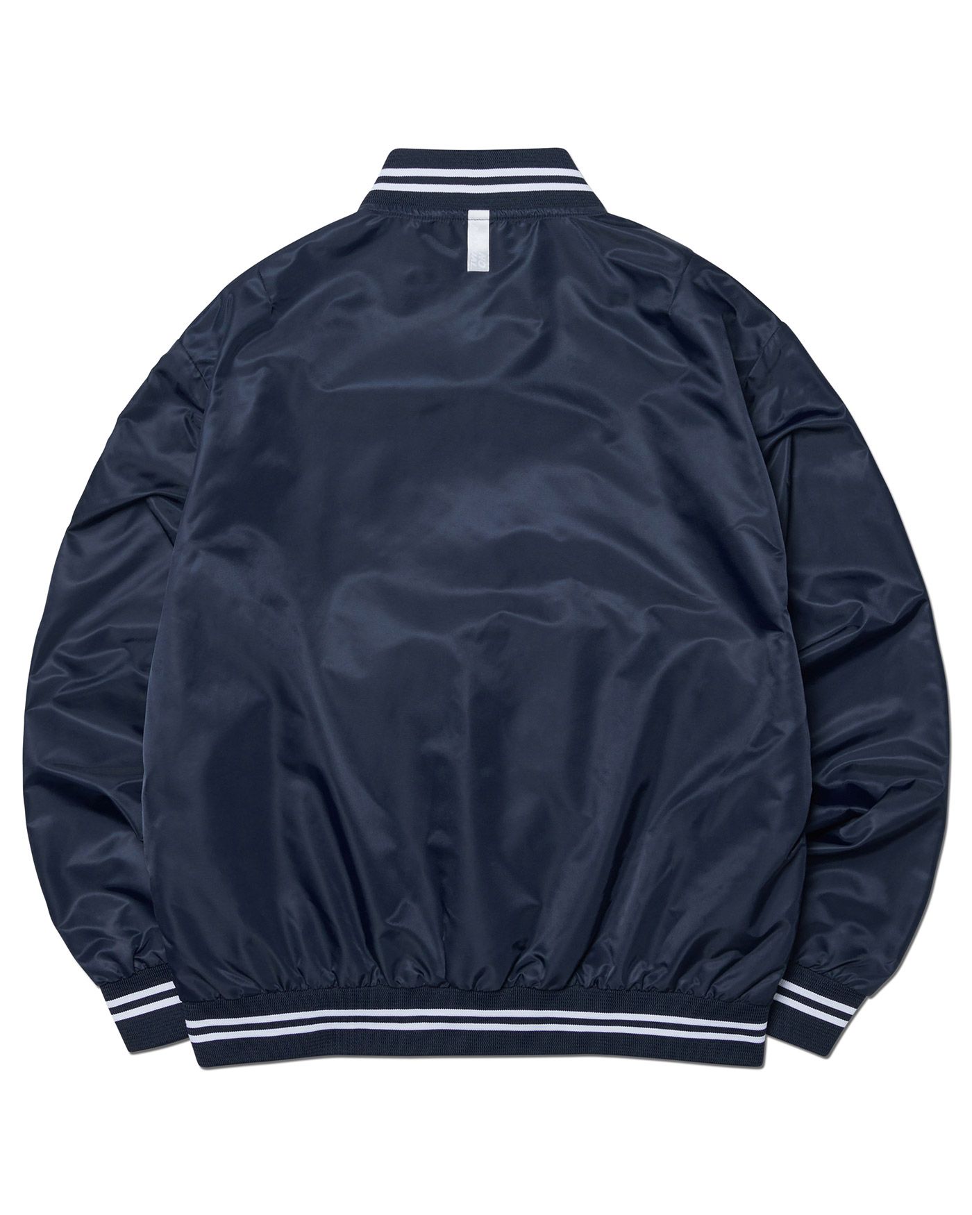 ★NOMANUAL★ARCH LOGO VARSITY JACKET MUSINSA | NOMANUAL ARCH LOGO VARSITY JACKET - NAVY