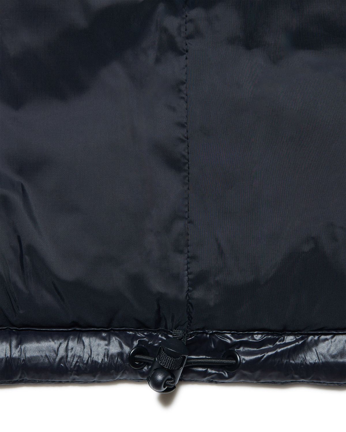 노매뉴얼(NOMANUAL) PARABOLA DUCK DOWN VEST - GLOSSY BLACK