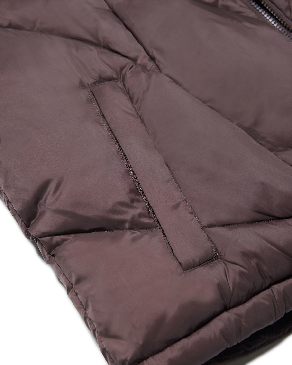 노매뉴얼(NOMANUAL) PARABOLA DUCK DOWN VEST - BROWN