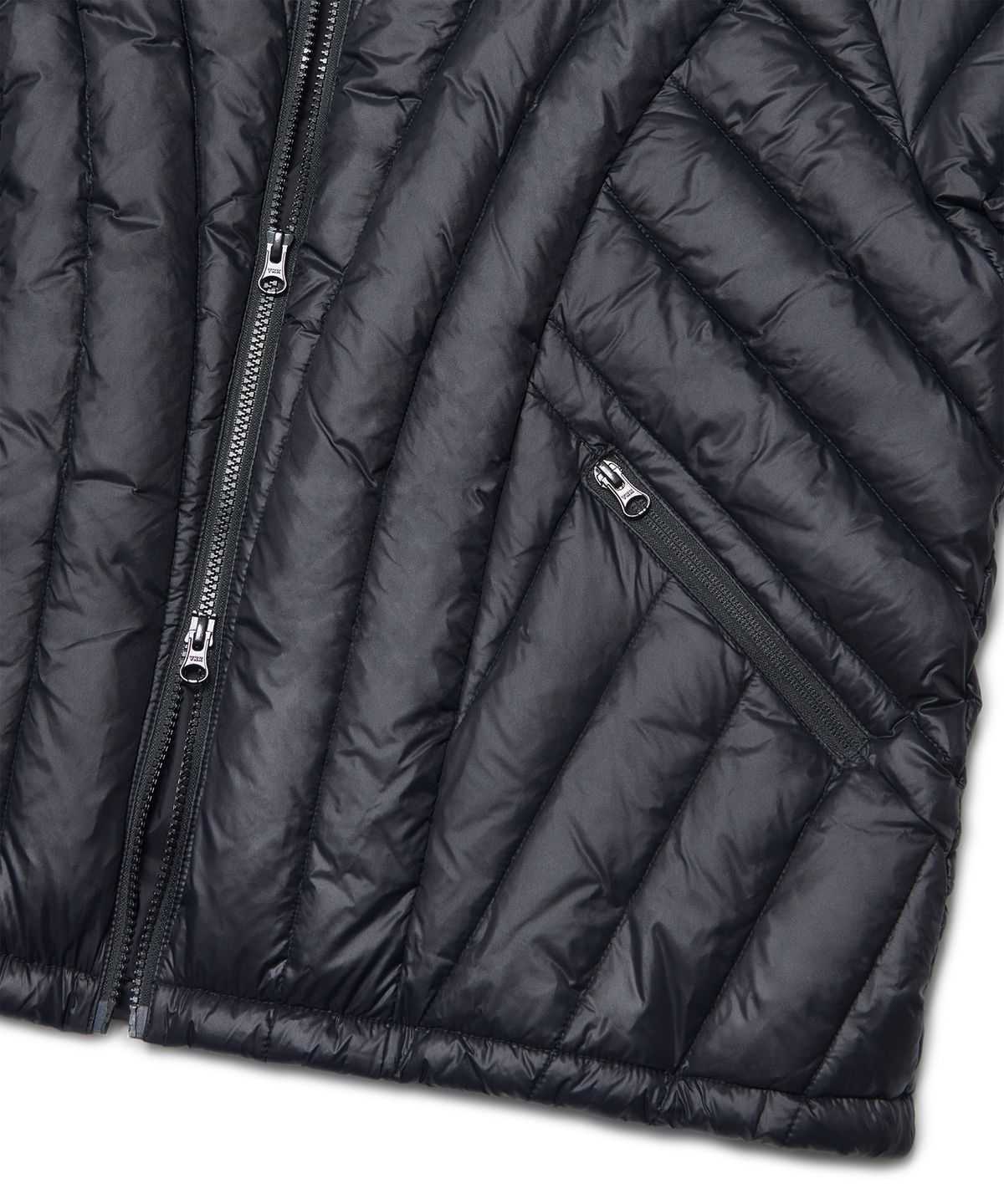 노매뉴얼(NOMANUAL) NUBES LIGHT DUCK DOWN - GLOSSY BLACK